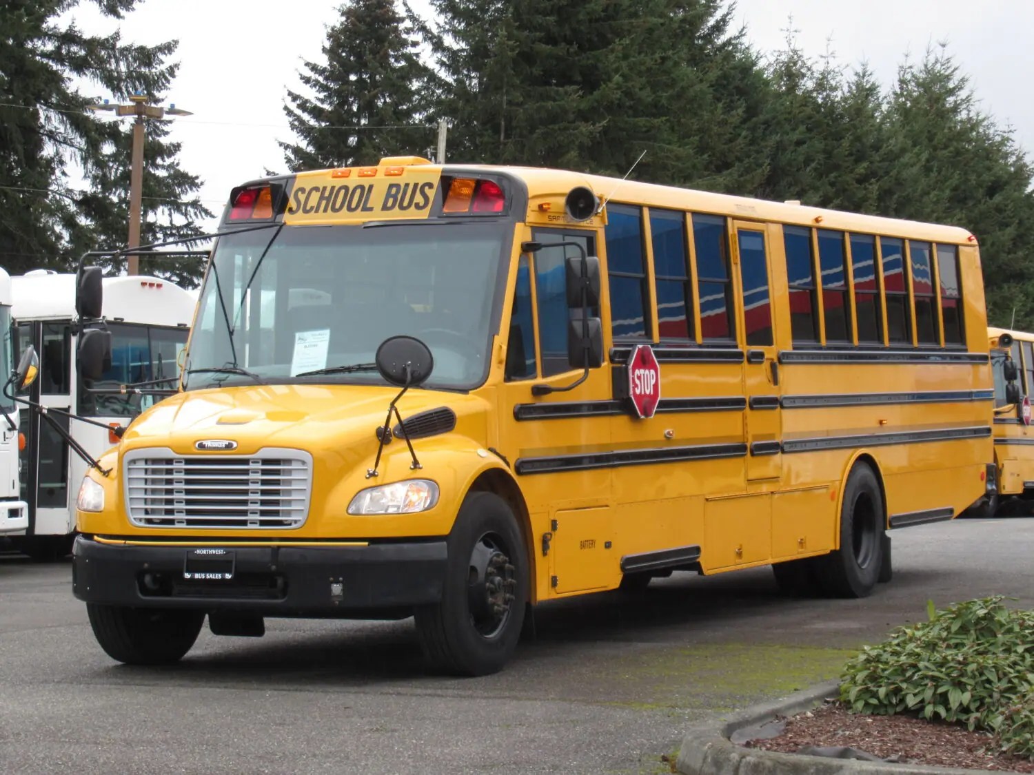 2016 Thomas SafTLiner C2 72 Passenger School Bus BJ0086 Northwest