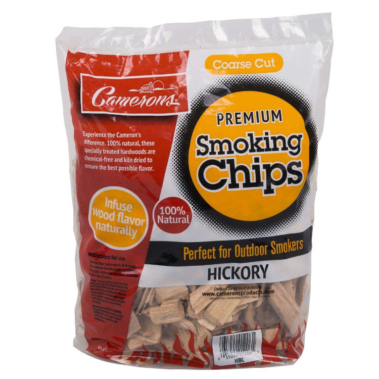 Camerons Outdoor Smoking Chips Hickory Coarse APPROX. 2 LBS