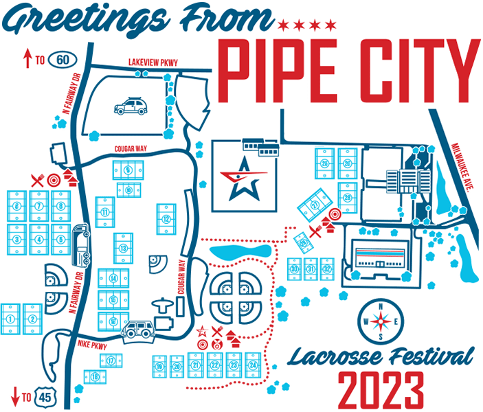 2023 Pipe City Lacrosse Festival 36624IL Northwest Designs Ink