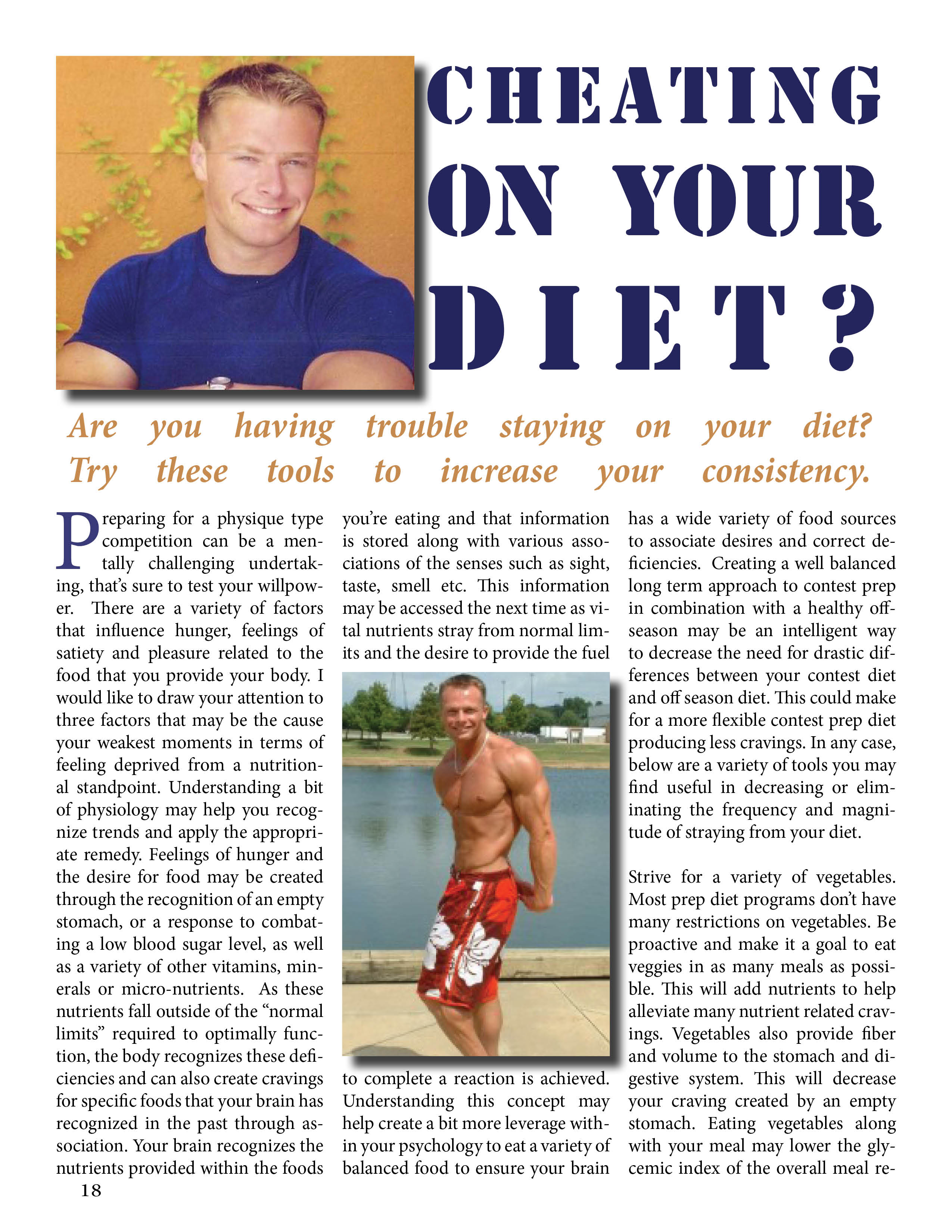 Cheating On Your Diet, NW Fitness Magazine, Jeremy Williams