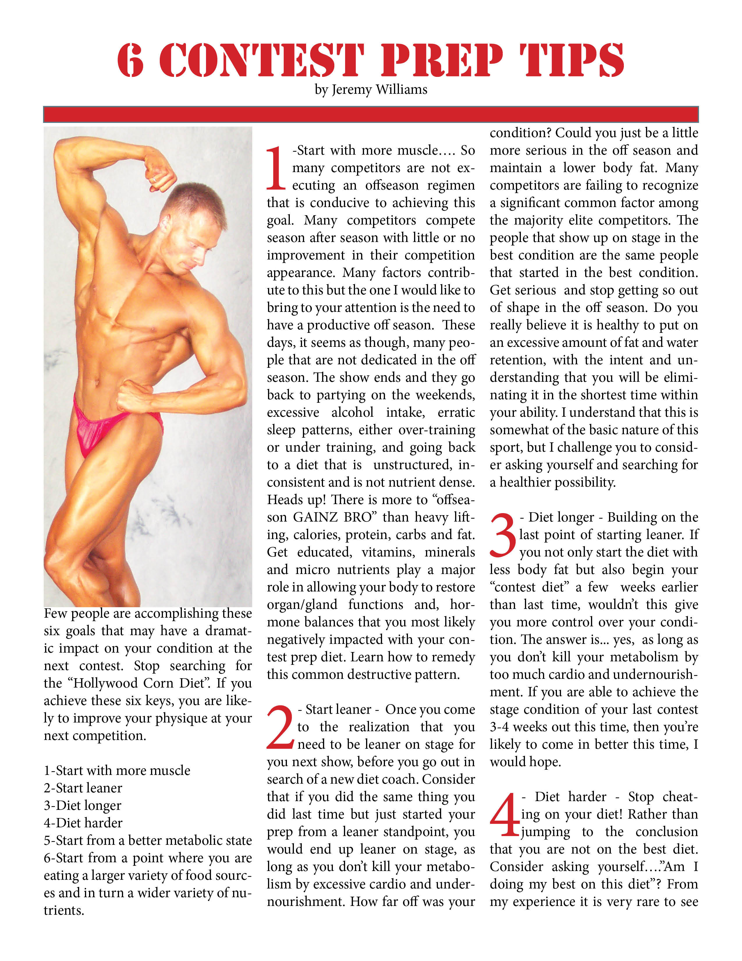 Six Contest Prep Tips