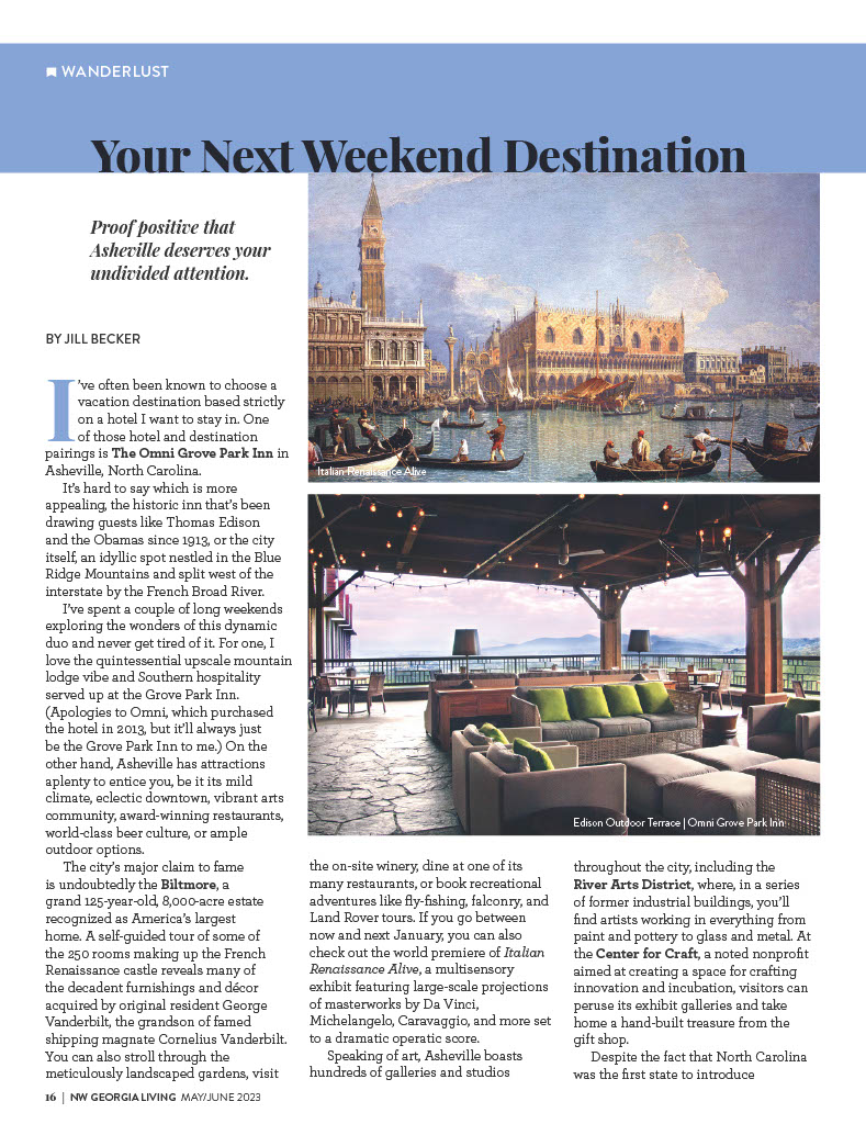 Wanderlust Asheville, North Carolina Northwest Living