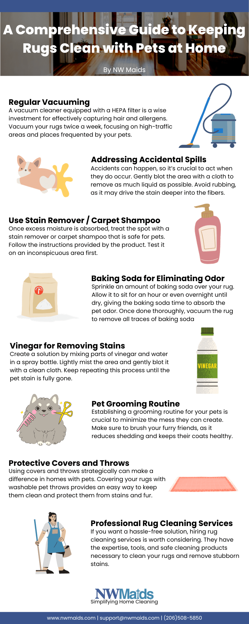 Guide to Keeping Rugs Clean with Pets at Home NW Maids