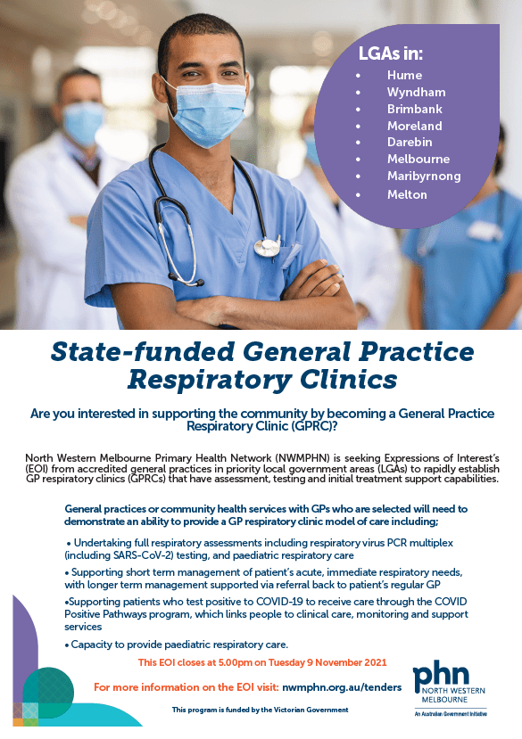 Expression of Interest Statefunded General Practice Respiratory