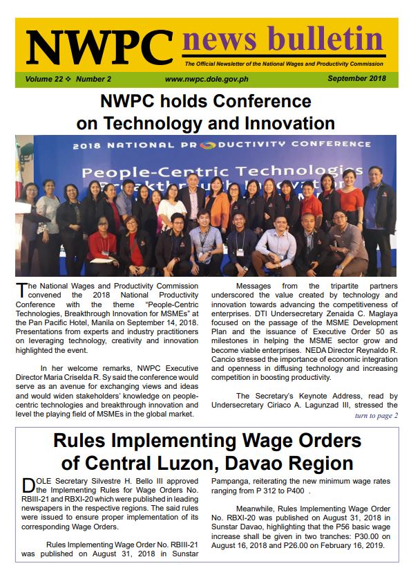 News Bulletin Publication Types National Wages