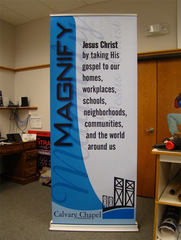 Retractable Banner Stands Vancouver and Portland NW Signs Solutions