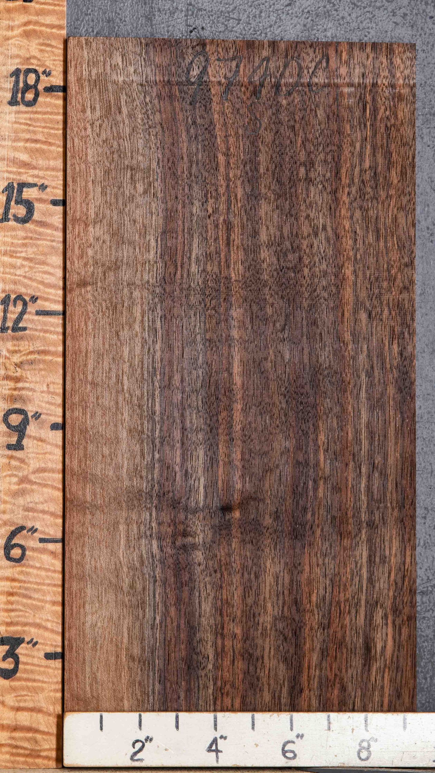 5A Block Marbled Curly Claro Walnut (NWT9740C)