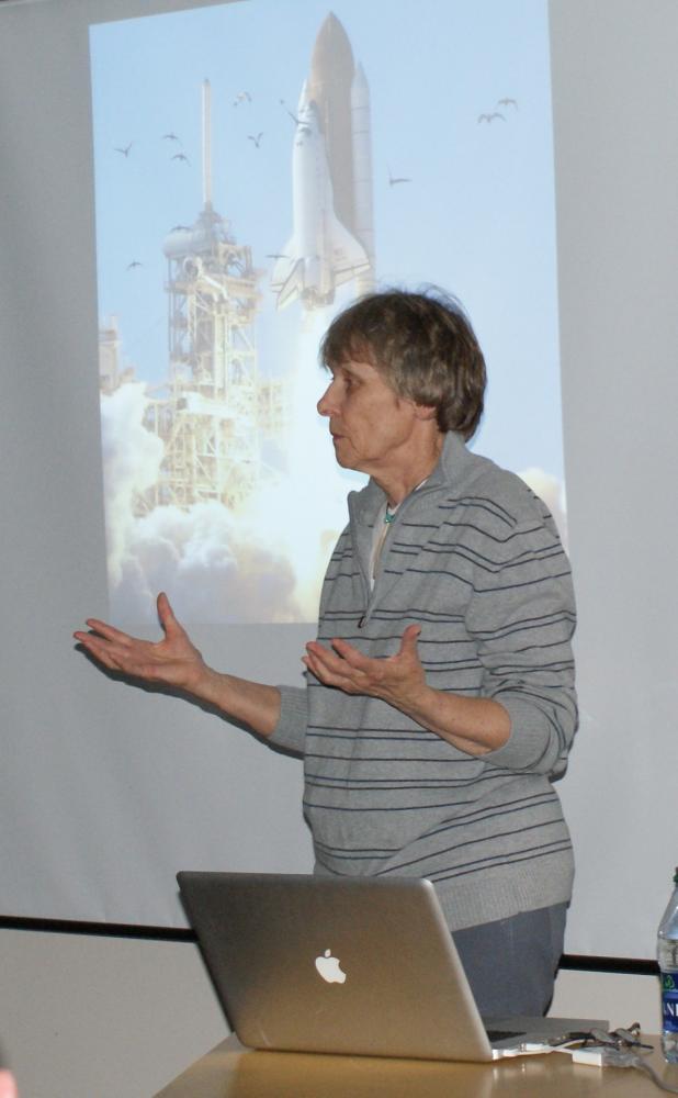 Canadian Astronaut Roberta Bondar in Fort Smith Aurora Research Institute