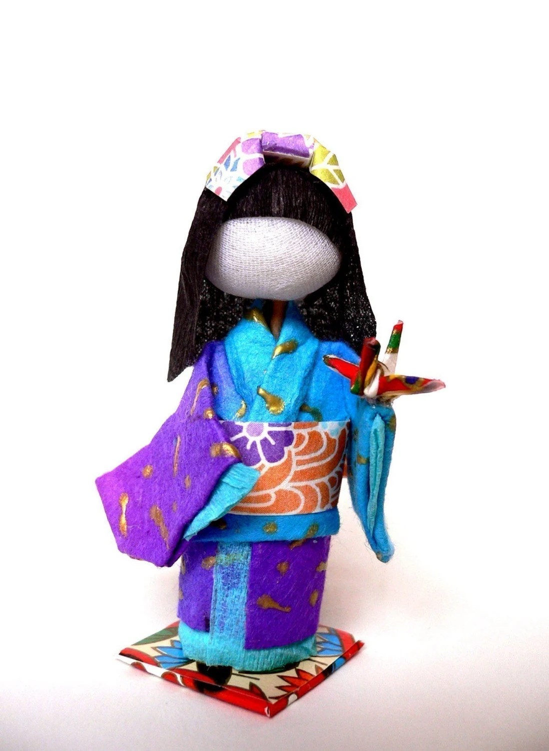 Tutorial- How to make 3d origami Japanese doll