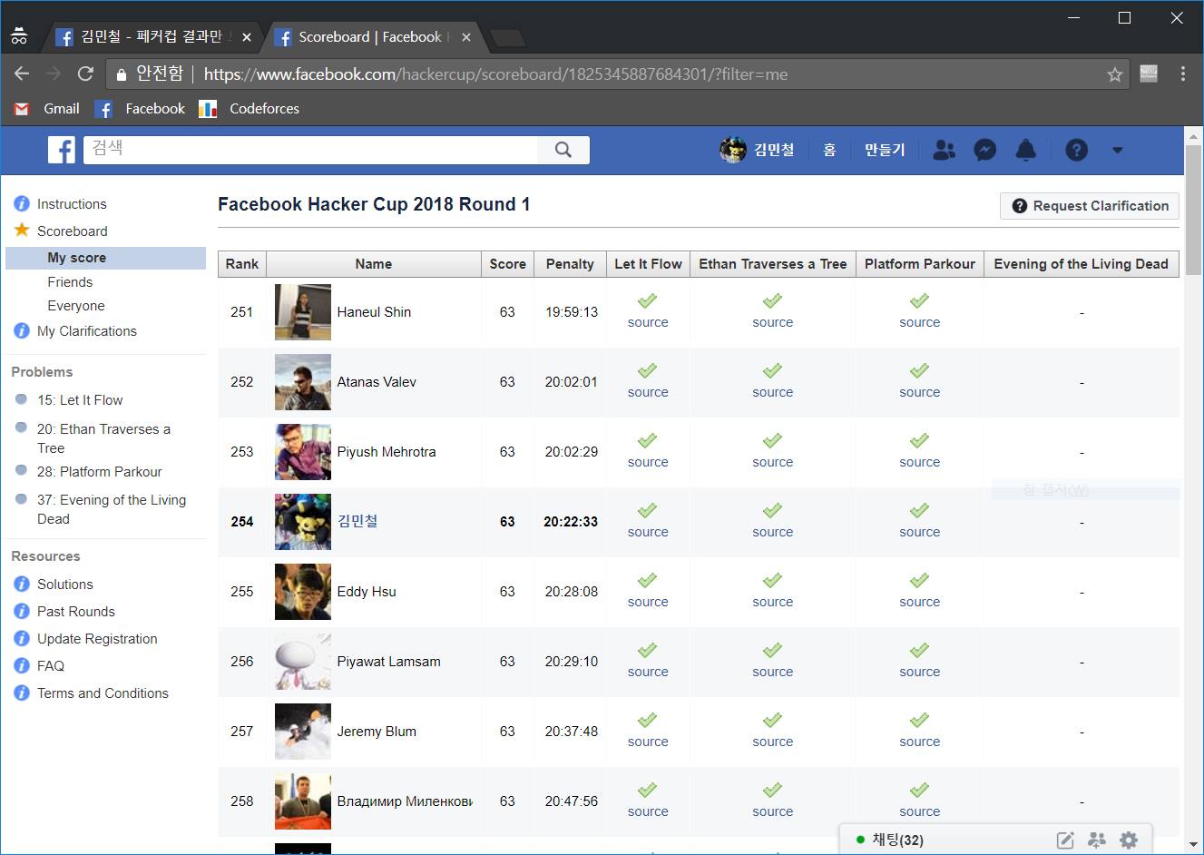 Facebook Hacker Cup 2018 후기