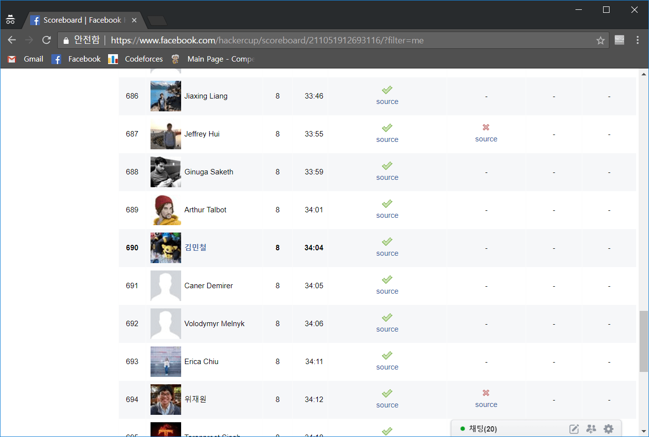 Facebook Hacker Cup 2018 후기