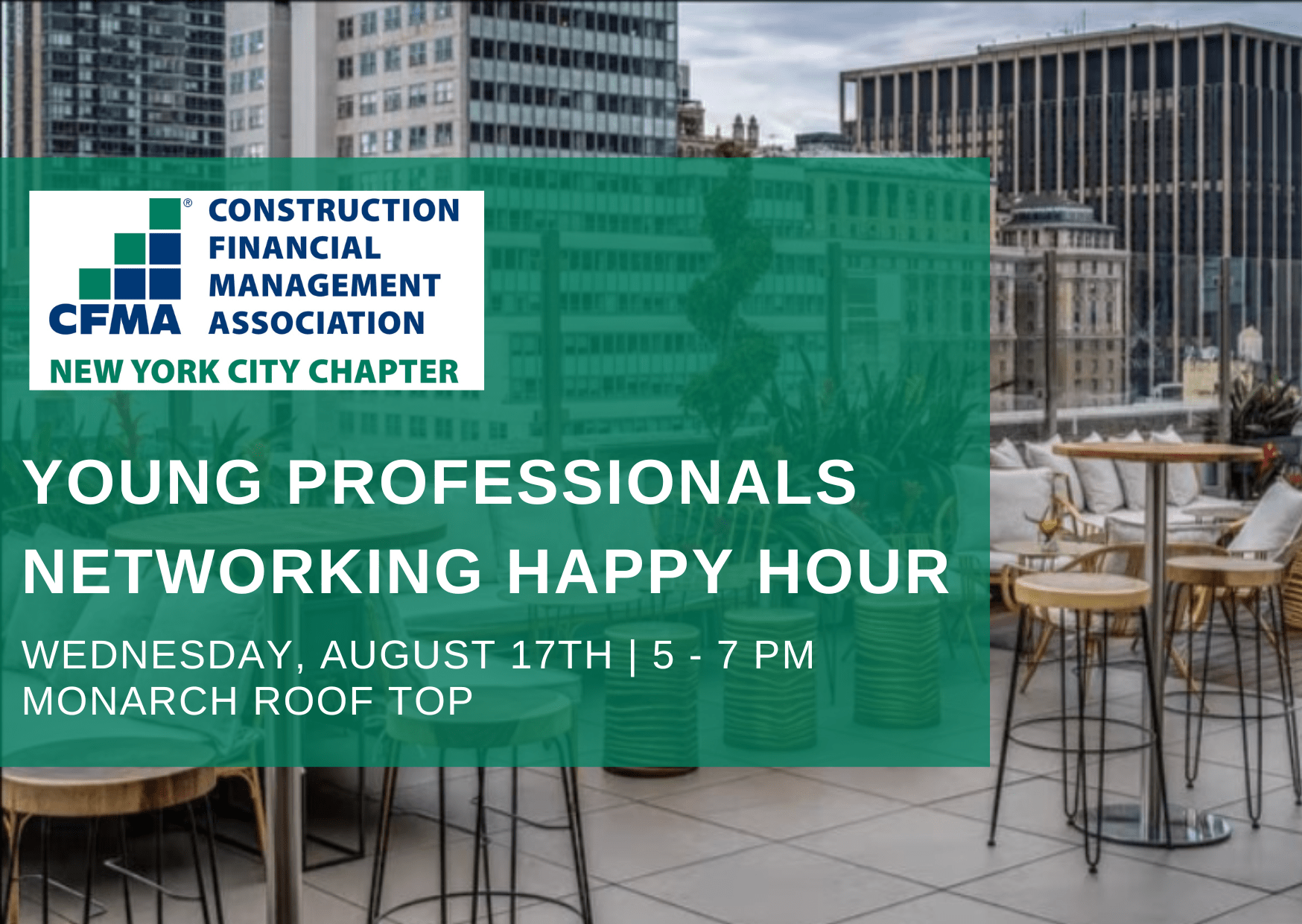 CFMA NYC Young Professionals Happy Hour Construction Financial
