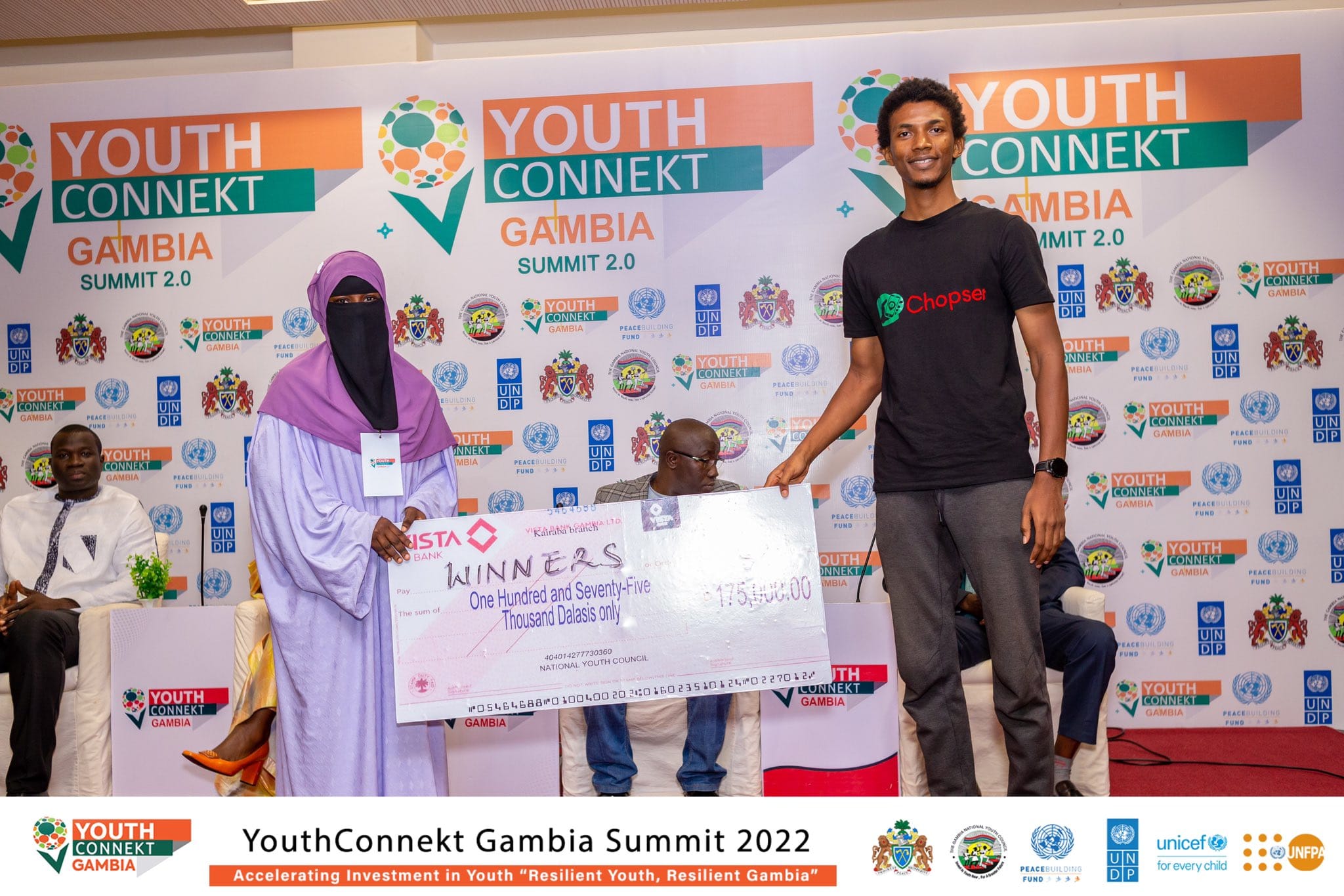 WINNERS OF THE YOUTHCONNEKT PITCHING COMPETITION 2022 The Gambia