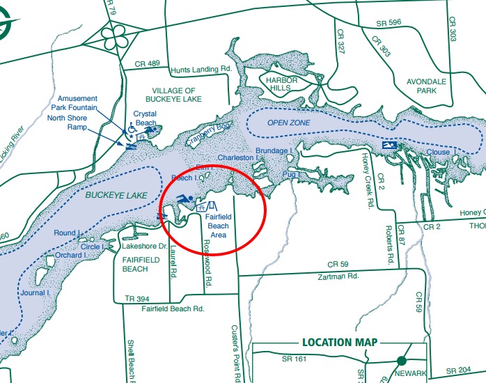 Buckeye Lake SPFairfield Beach Area Fairfield, Ohio, US Birding Hotspots