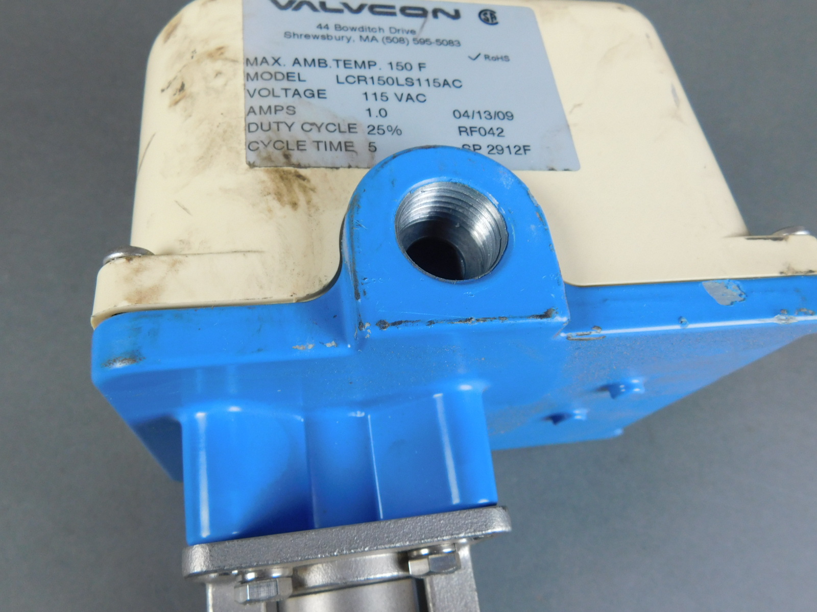 Jamesbury Valvcon LCR300LS2S115AC 115VAC Electric Actuator 1″ SS Ball
