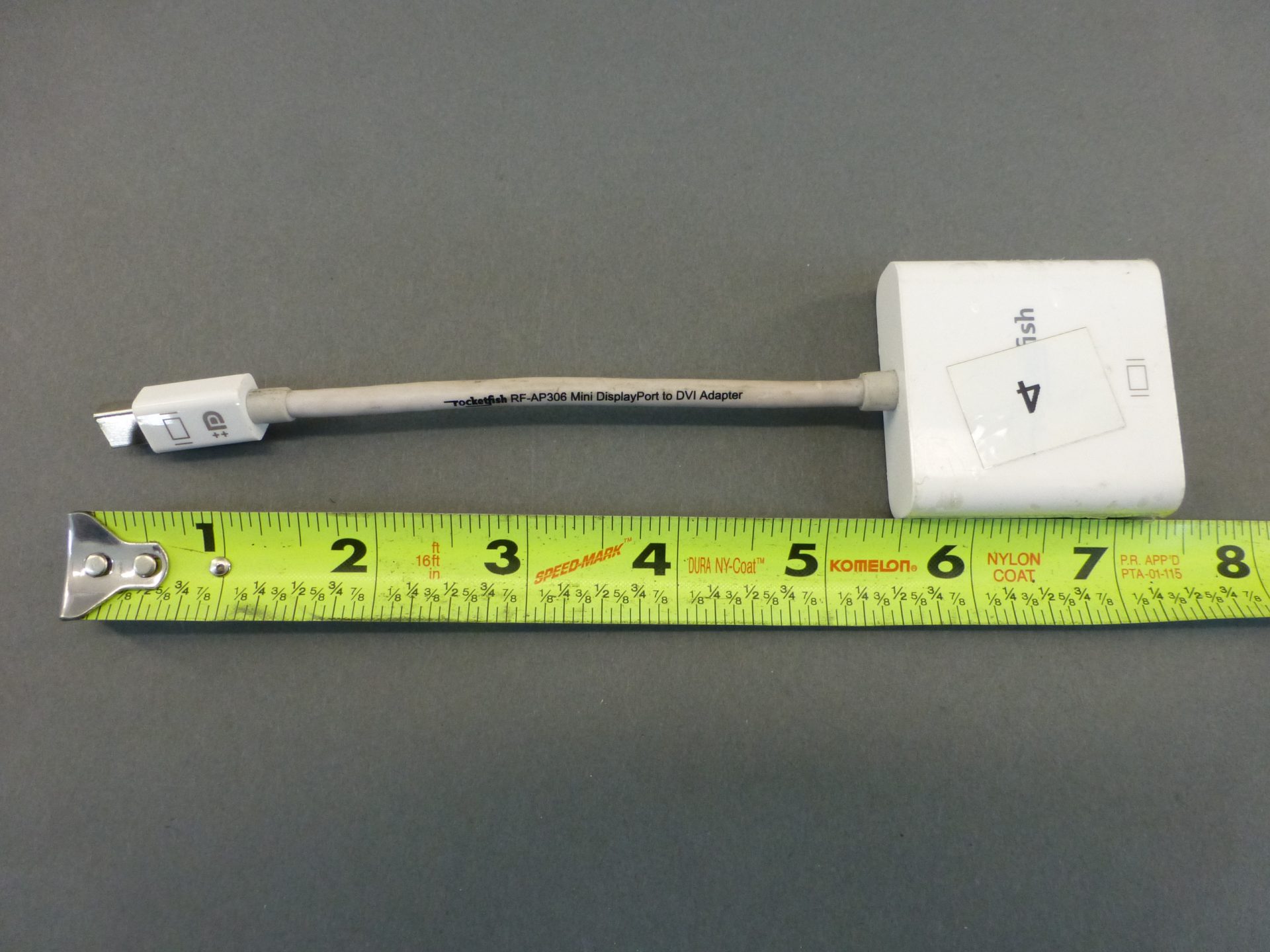 Rocketfish RFAP306 Mini Display Port to DVI Adapter GPM