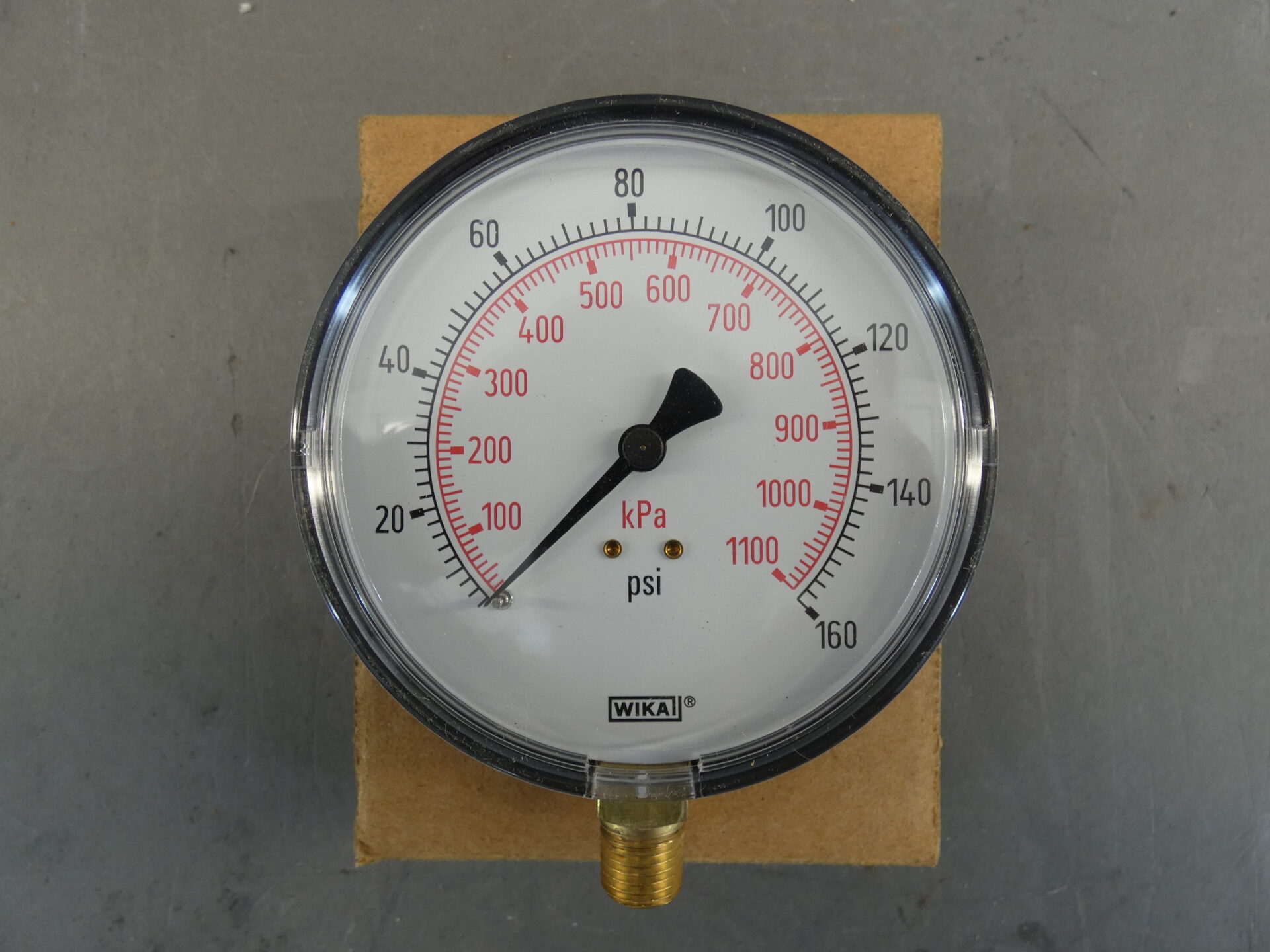 Wika 9768106 4″ 160 PSI Gauge GPM Surplus