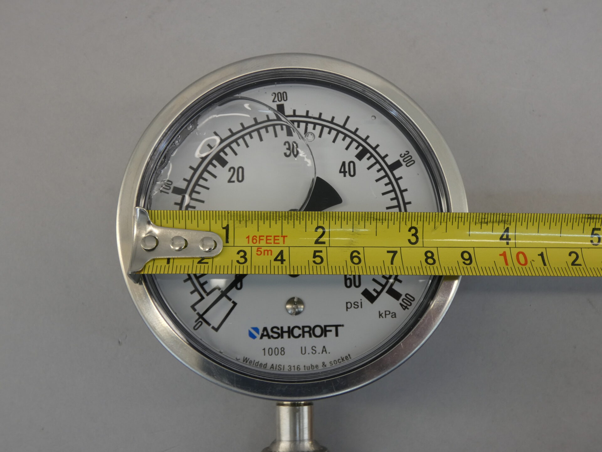 NEW! ASHCROFT 451379ASL04L100 PRESSURE GAUGE 0100 PSI RANGE 5RYC7 41