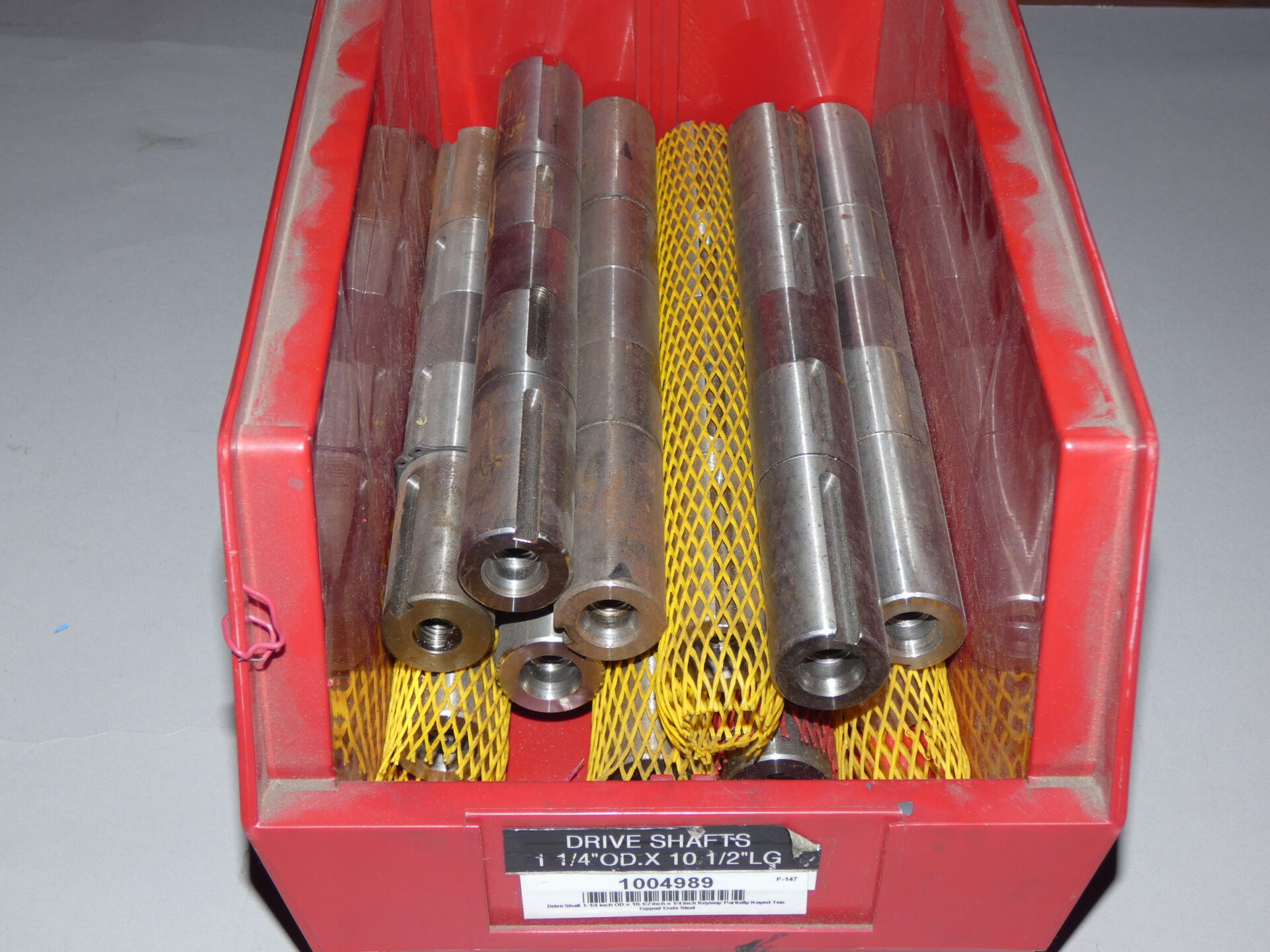 Drive Shaft 11/4 inch OD x 101/2 inch x 1/4 inch Keyway Partially