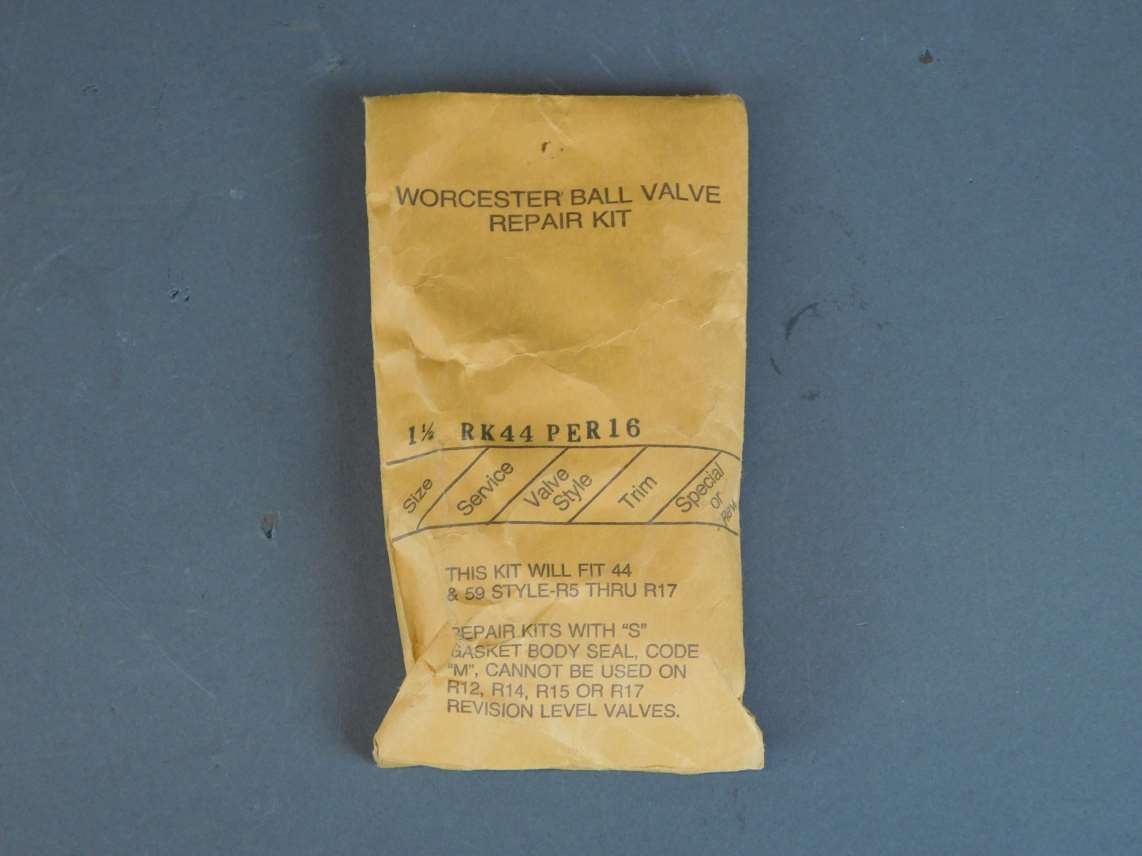 Worcester RK44PER16 Ball Valve Repair Kit GPM Surplus