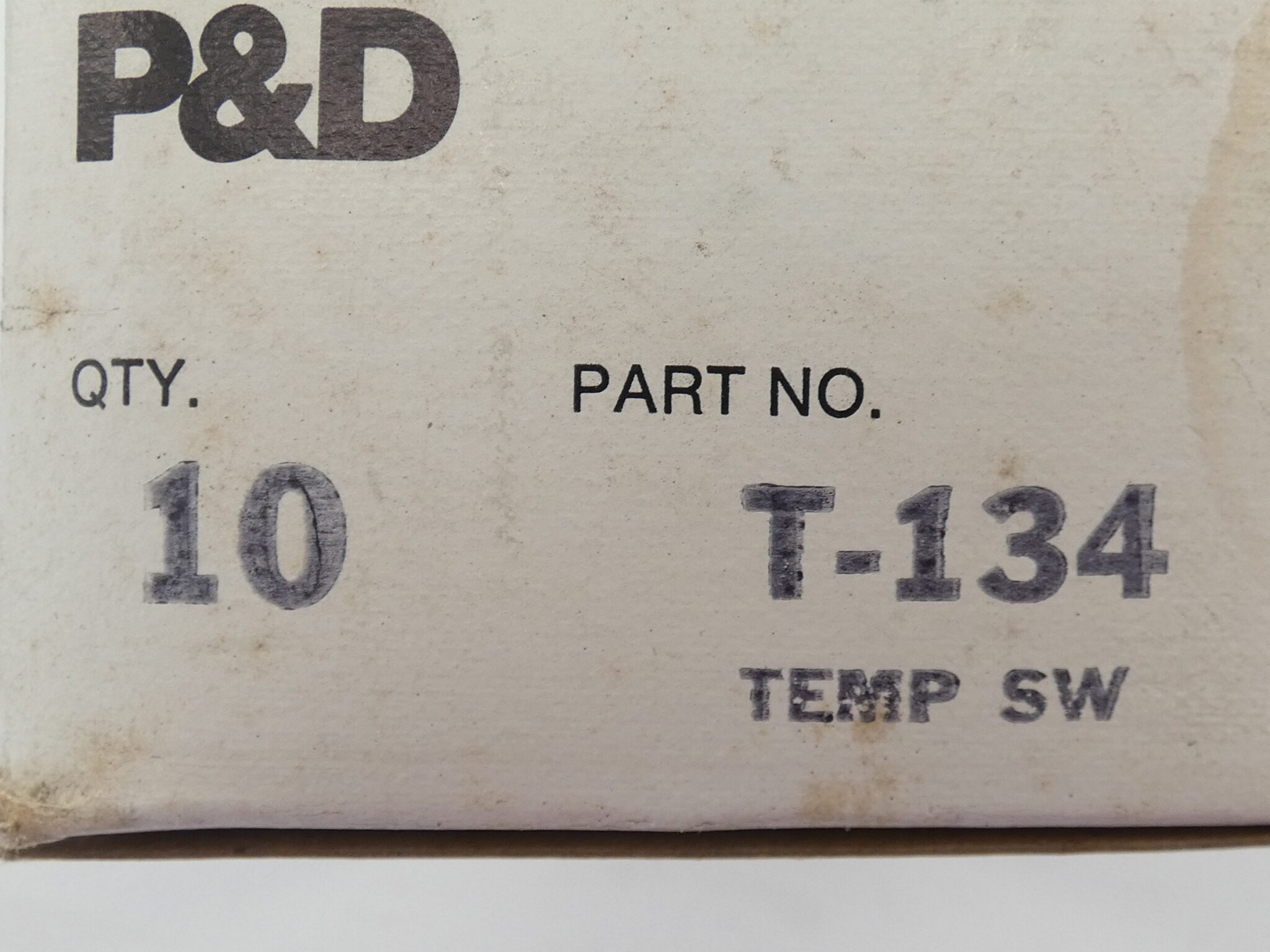 P&D Ignition Parts T134 Temperature Switch GPM Surplus