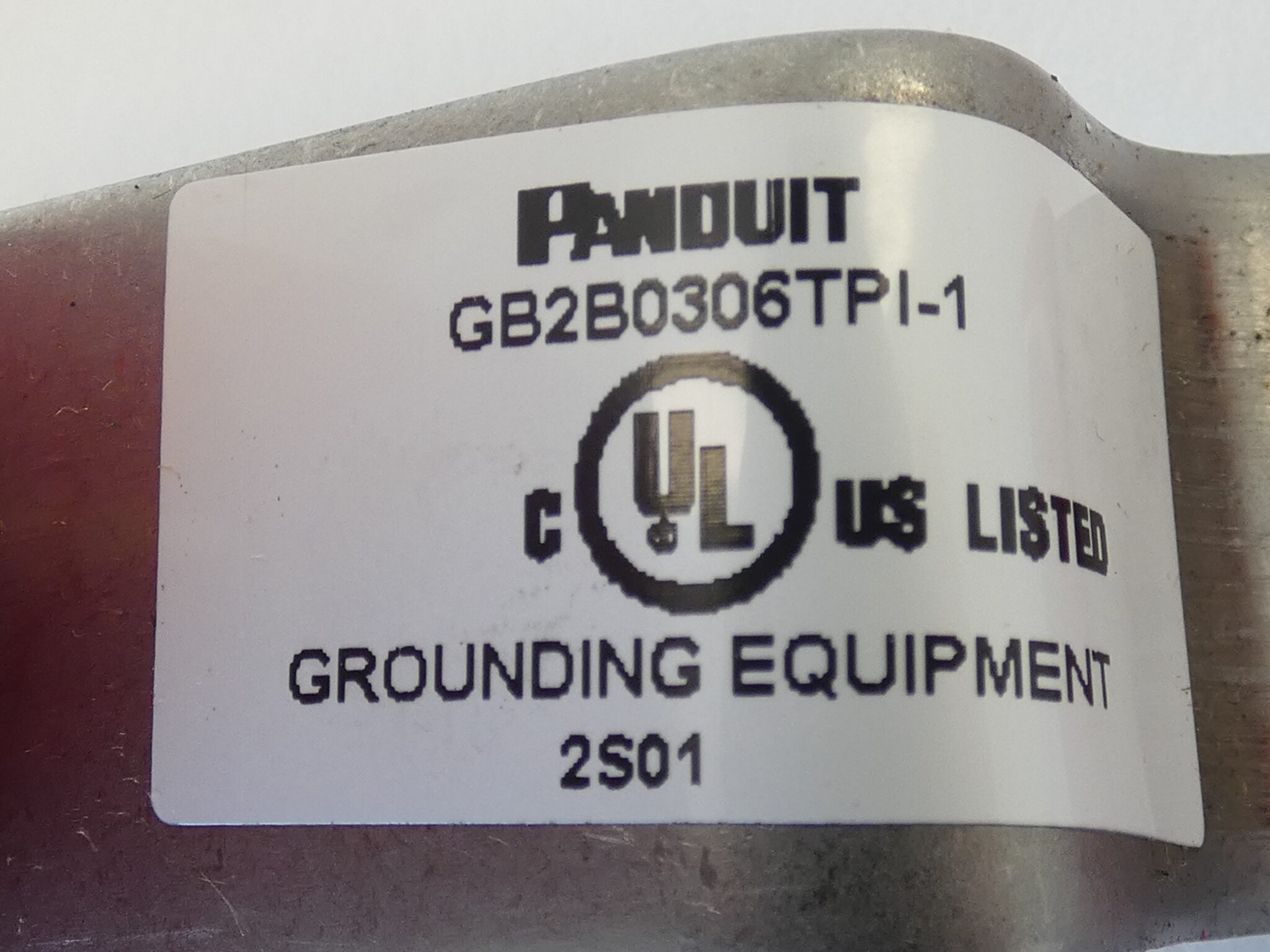 Panduit GB2B0306TPI1 Tin Plated Ground Bar, 1/4 x 2 x 12 GPM Surplus