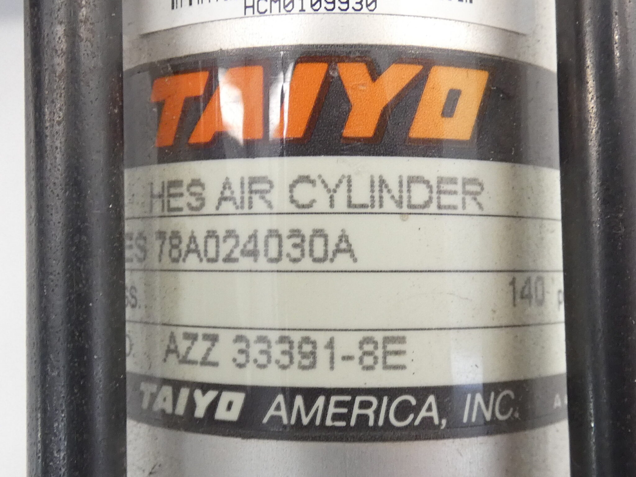 *Lot of 2* Taiyo HES 78A024030A Air Cylinders, 140 PSI GPM Surplus