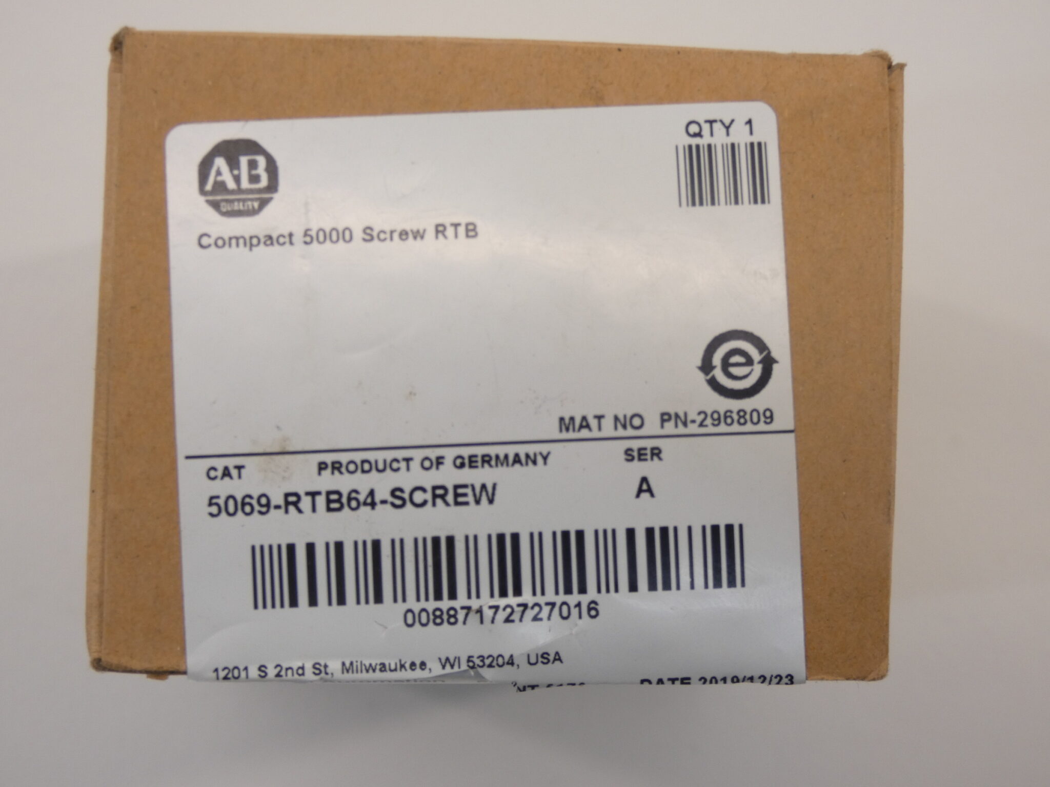 AllenBradley 5069RTB64SCREW Compact 5000 Screw RTB Terminal Blocks