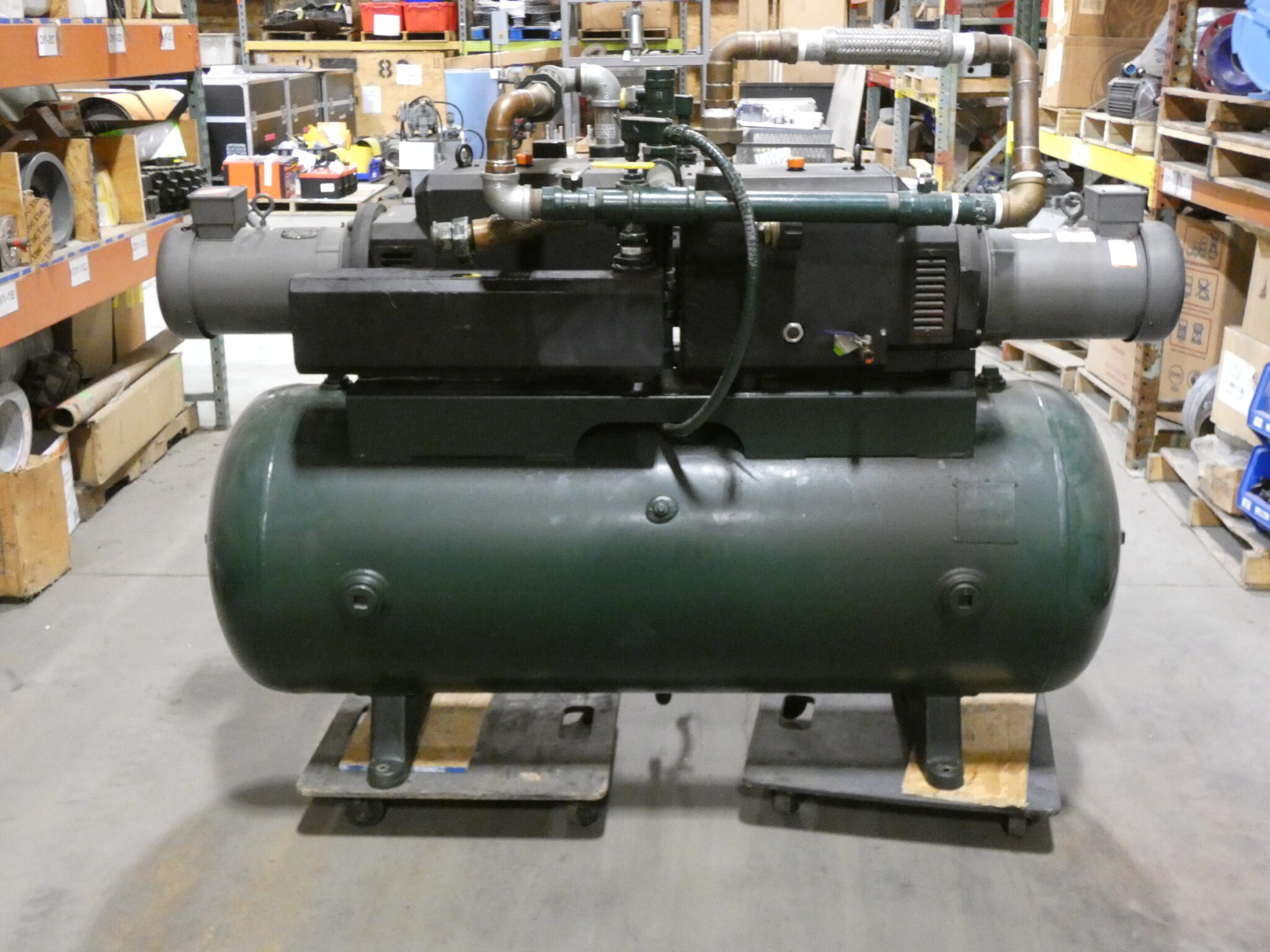Gardner Denver CVLR 150 Dual Vacuum Pumps, W/ Tank, 5//4HP Baldor