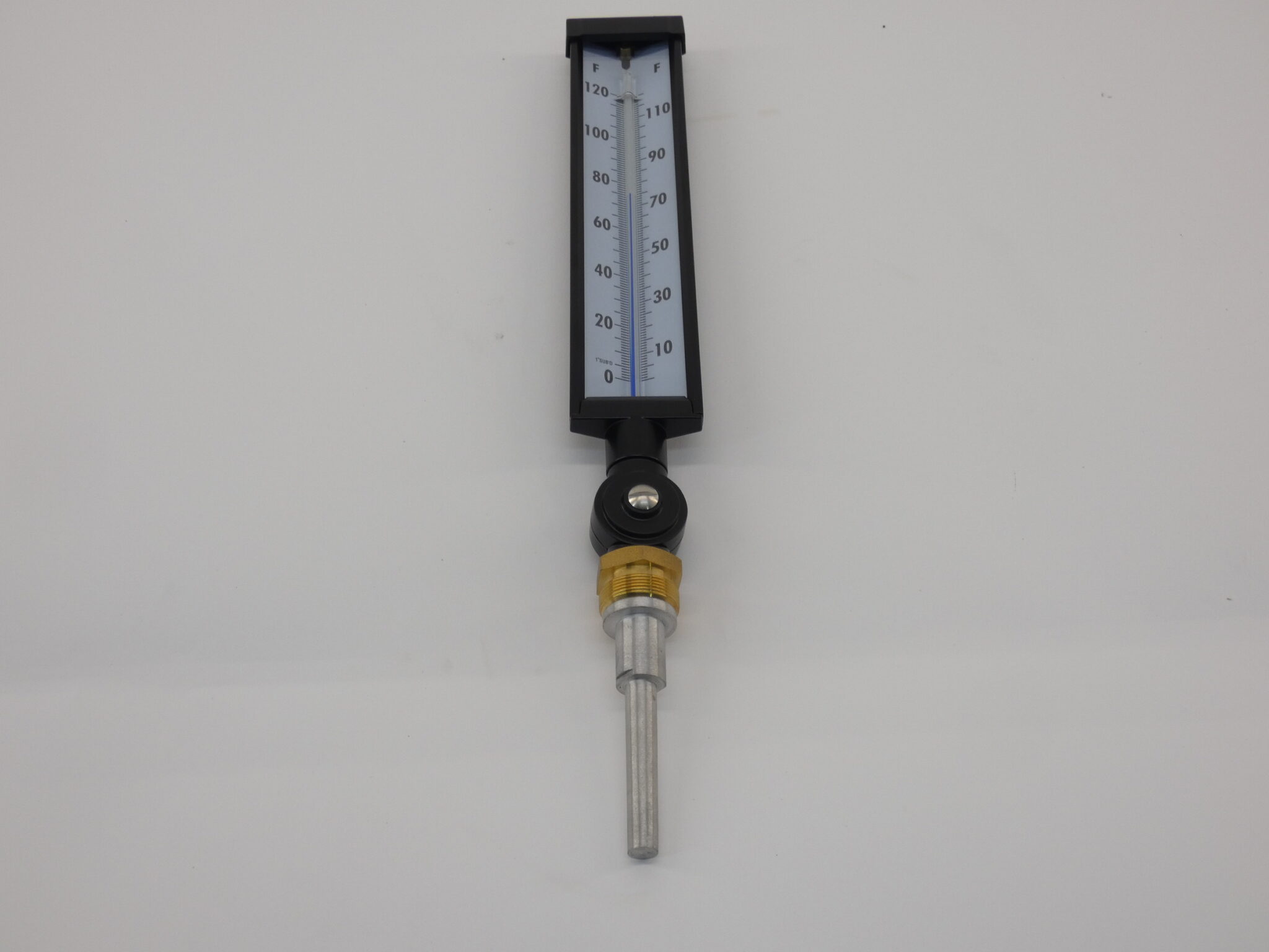AT1F0G2A1 Adjust Angle Thermometer 0120F 9″ Scale 3.5″ Stem GPM Surplus