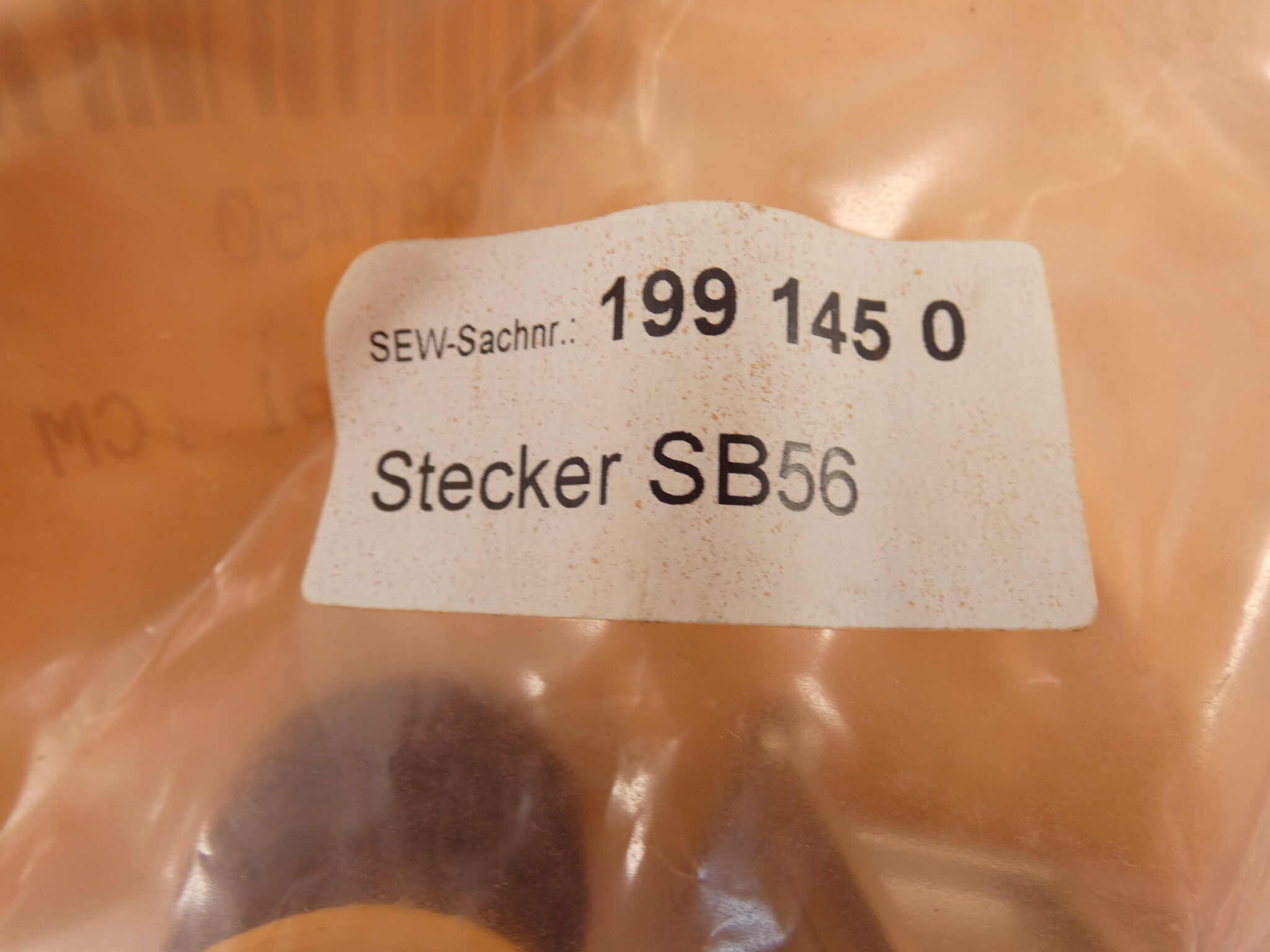 SewEurodrive 01991450 Plug CM SB 56/66 1720 GPM Surplus