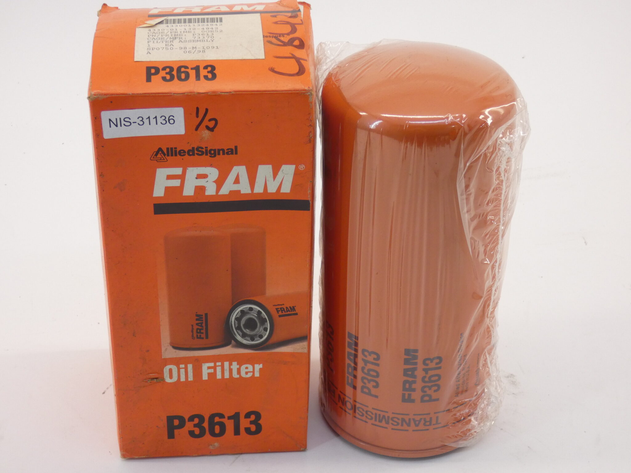 Fram P3613 Oil Filter GPM Surplus