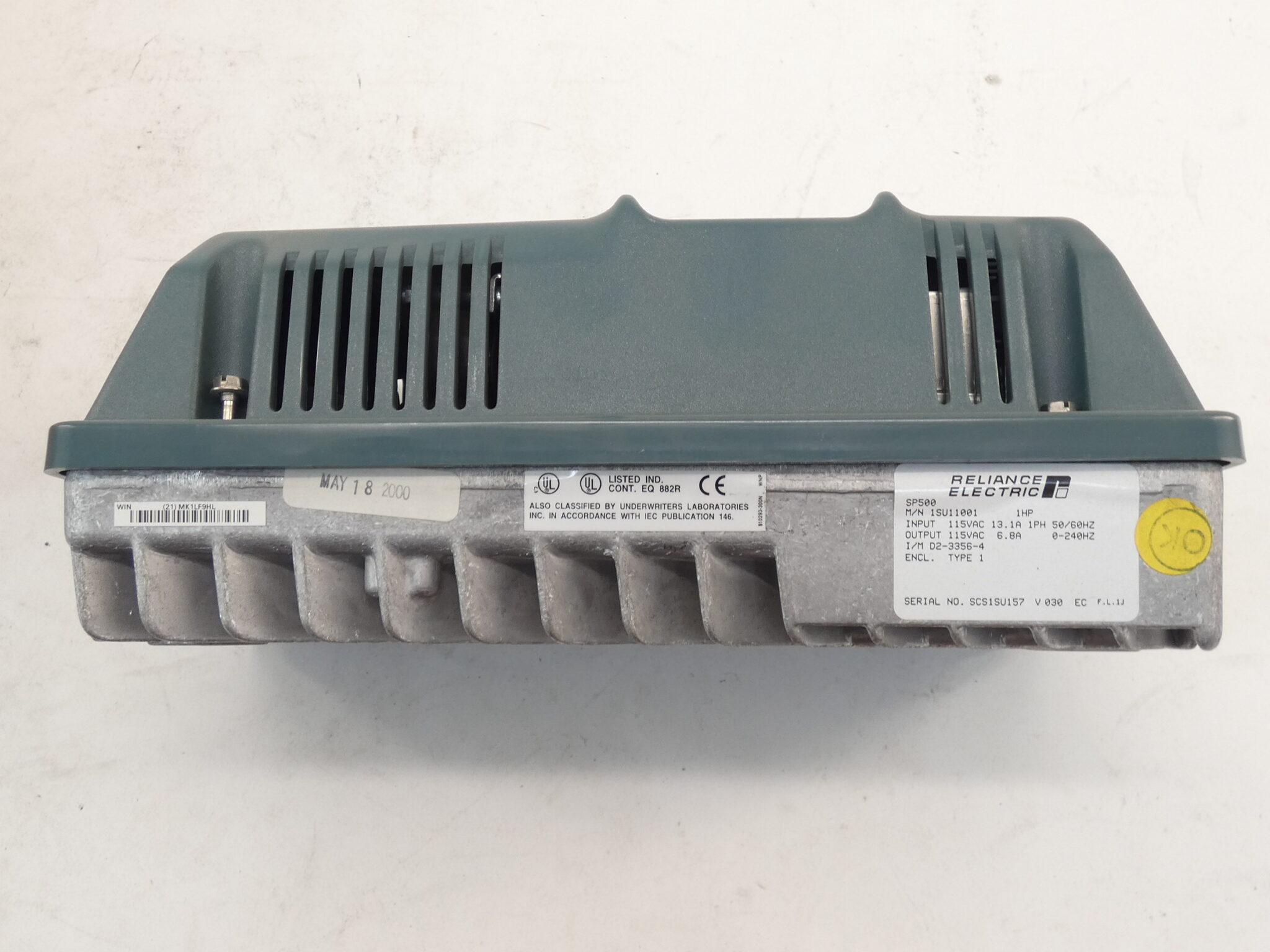 Reliance SP500 1SU11001 AC Drive, 1HP, 3PH, 115VAC GPM Surplus