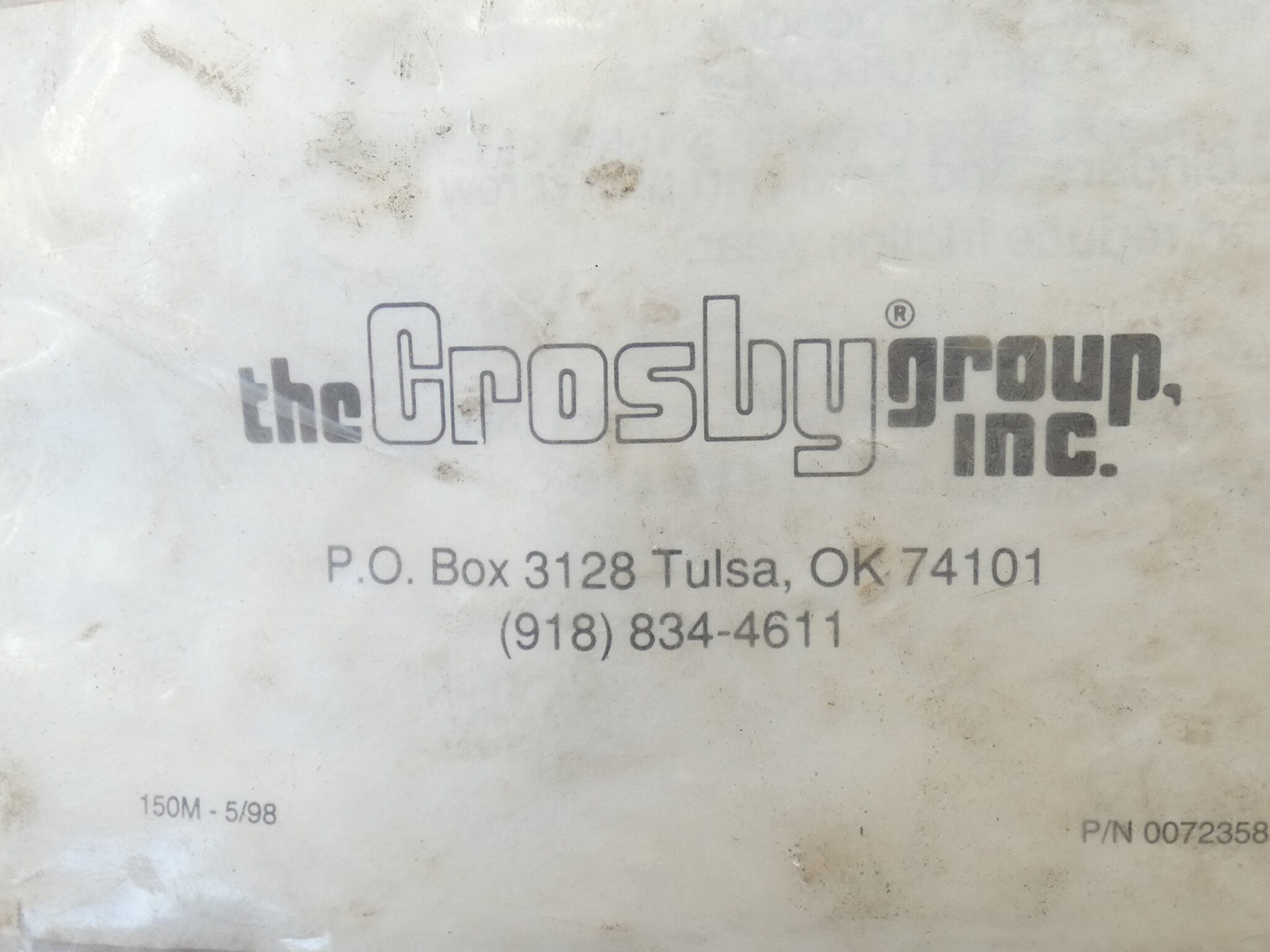 Lebus 712 Binder, 3/8″ Crosby, WLL5400LBS, 16000LBS GPM Surplus