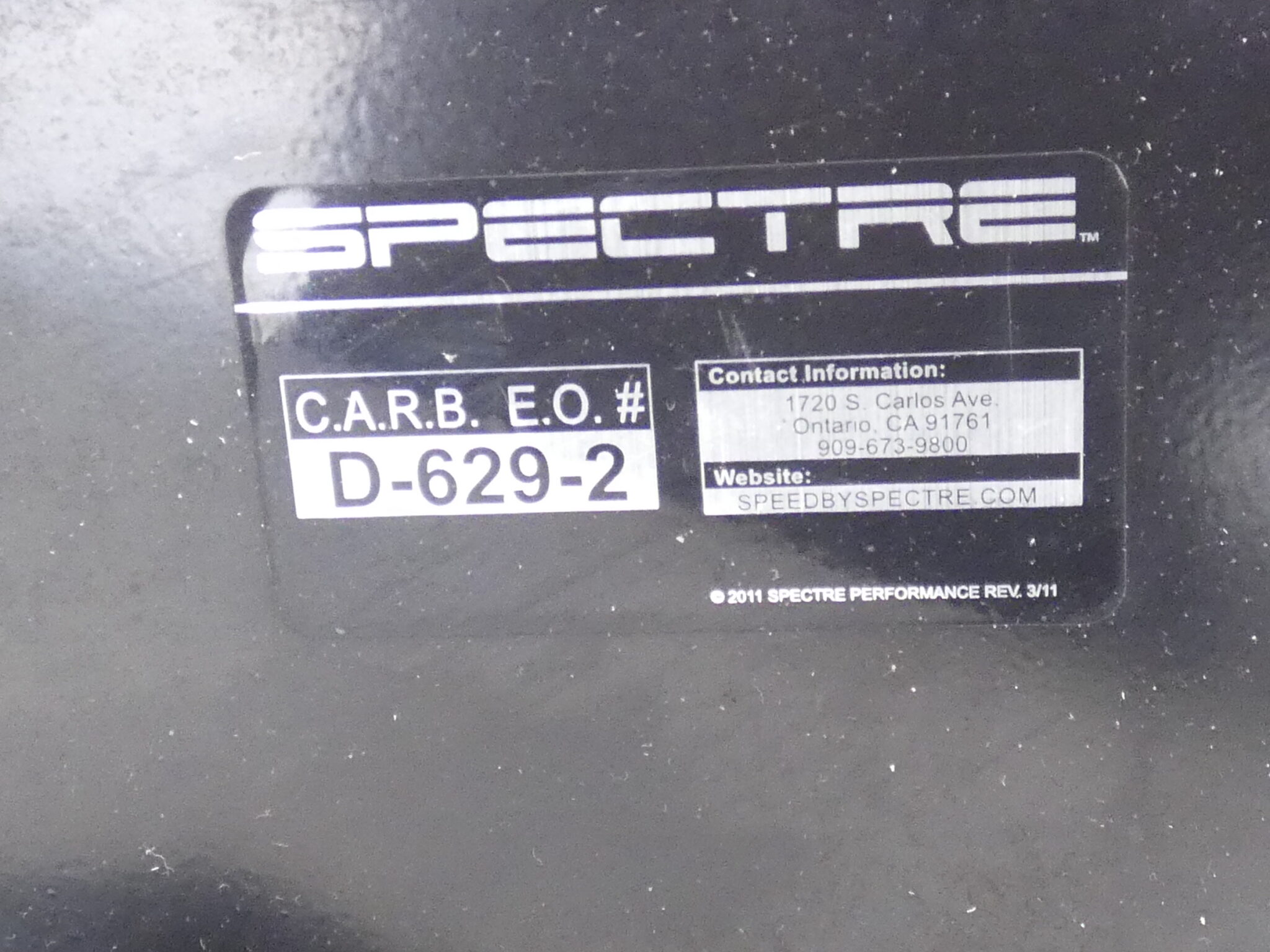 Spectre 9932W Cold Air Intake W/ Heat Shield GPM Surplus