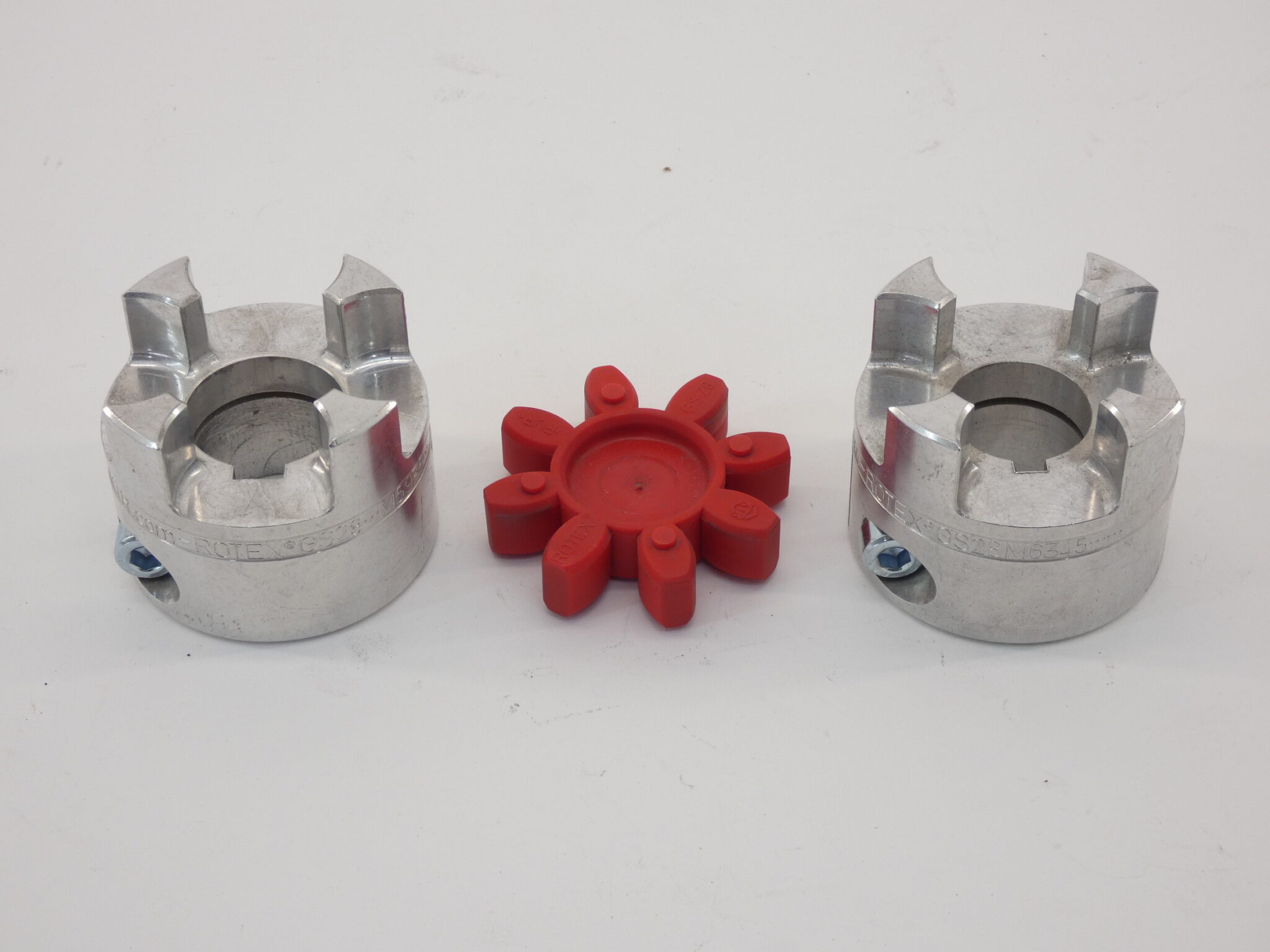 KTR Rotex GS28 Coupling Pair w/ Spider 11/8″ to 11/4″ Bore GPM Surplus