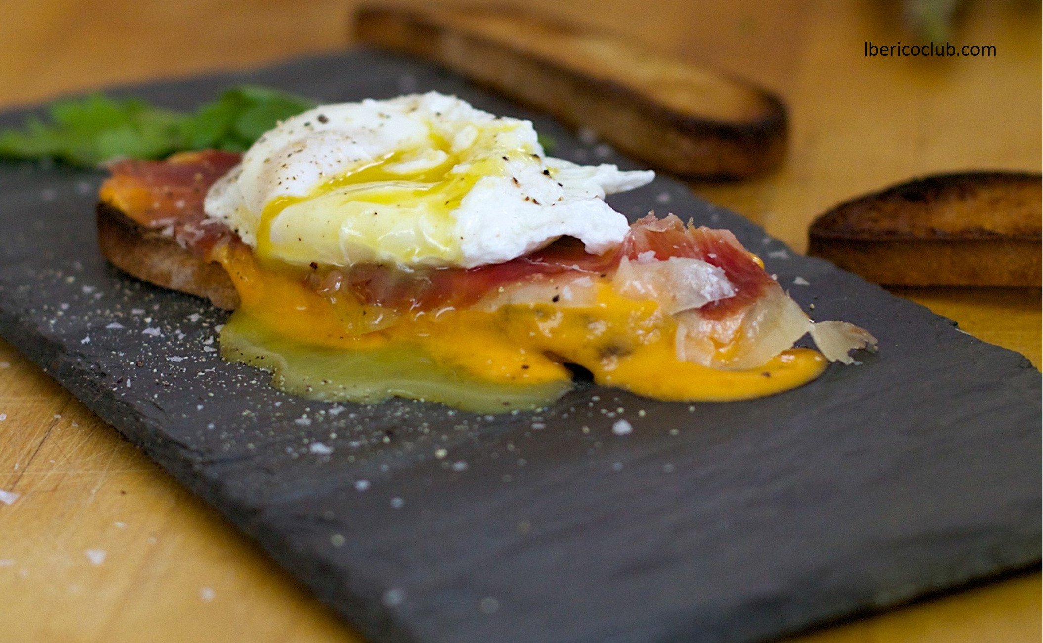 Poached Egg & Jamon Iberico with Salmorejo Easy Recipe