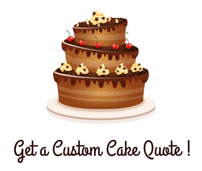 No obligation custom cake quotes. Delivery and pickup in NYC