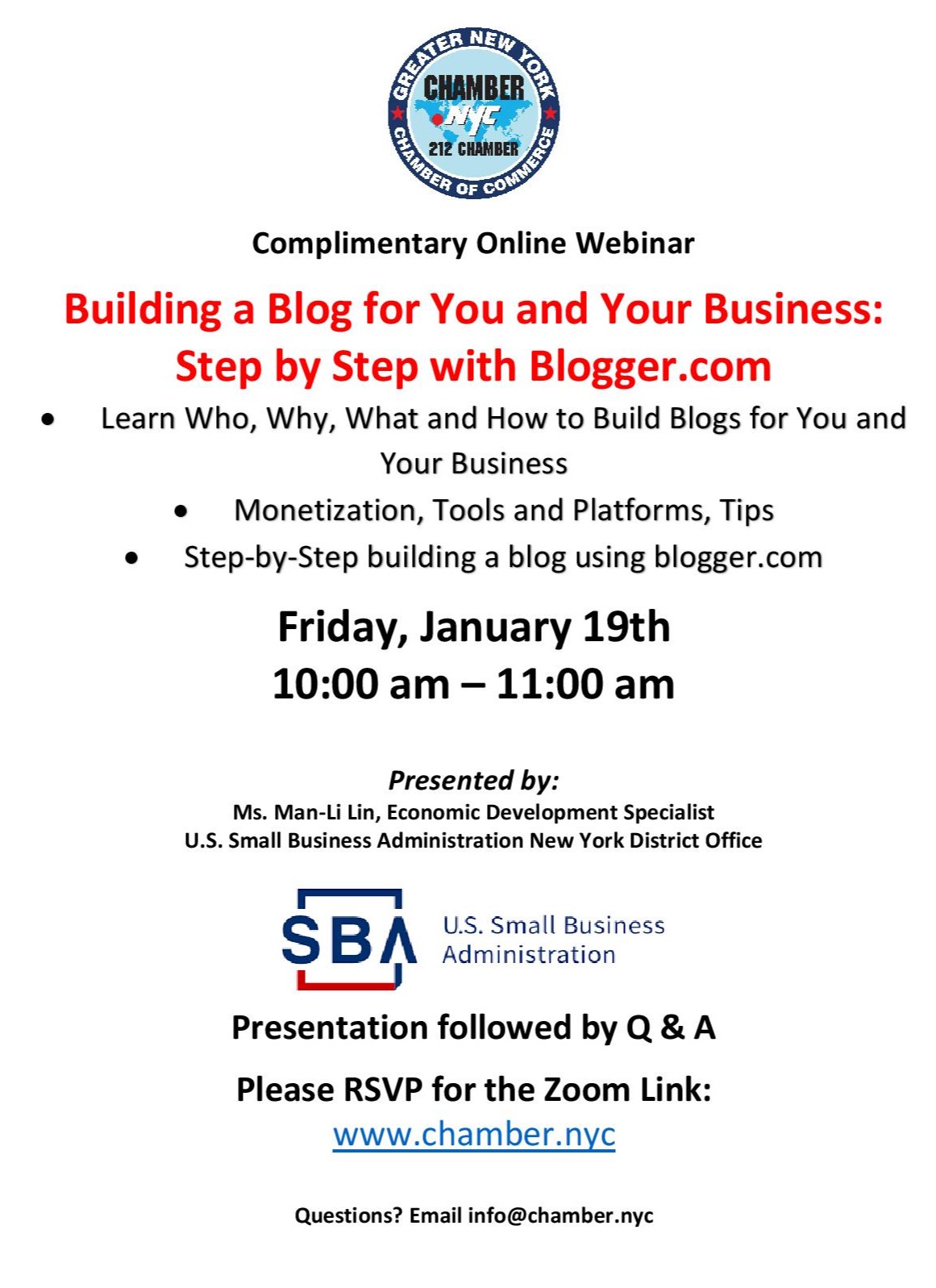 Greater New York Chamber of Commerce NYC