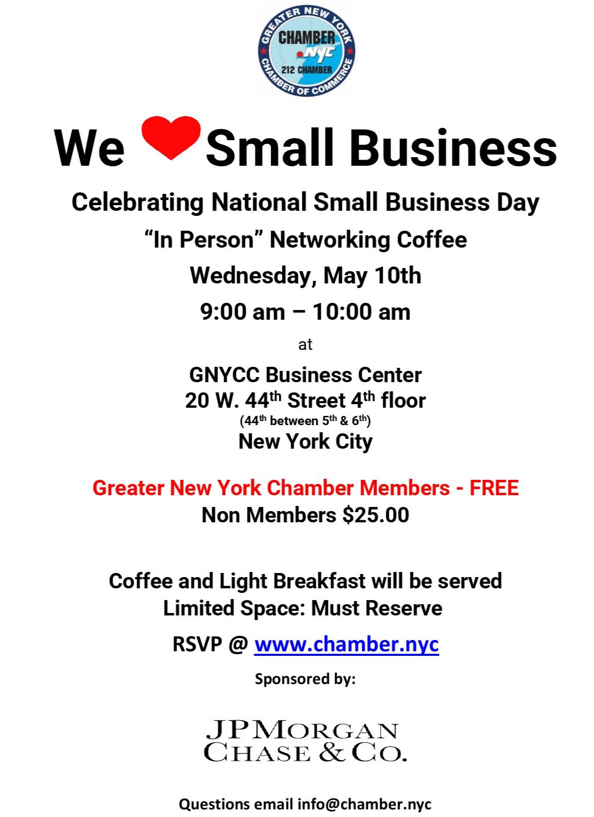 Greater New York Chamber of Commerce NYC