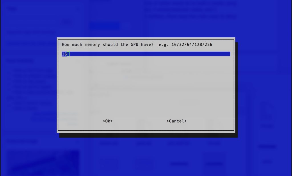 raspiconfig memorysplit Data Science Blog