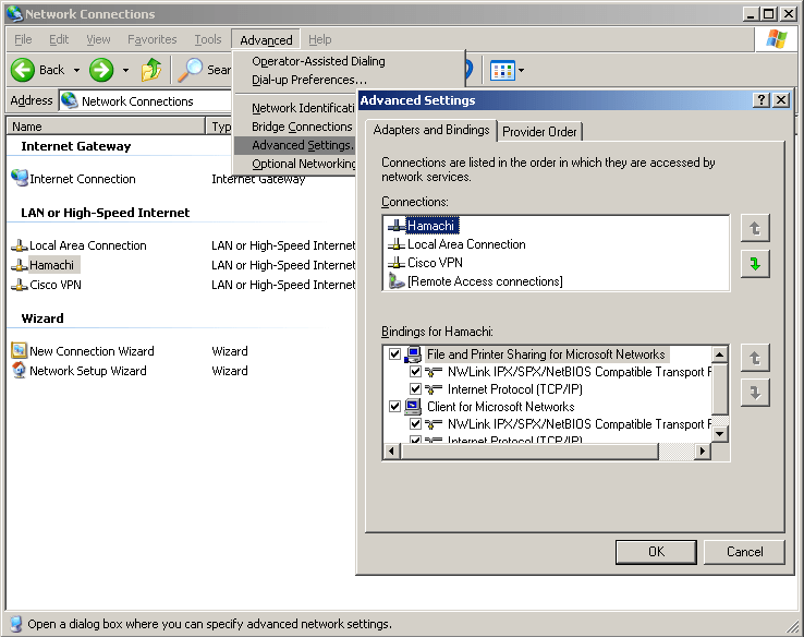 Working with multiple LAN adapters Hamachi Command & Conquer Patch