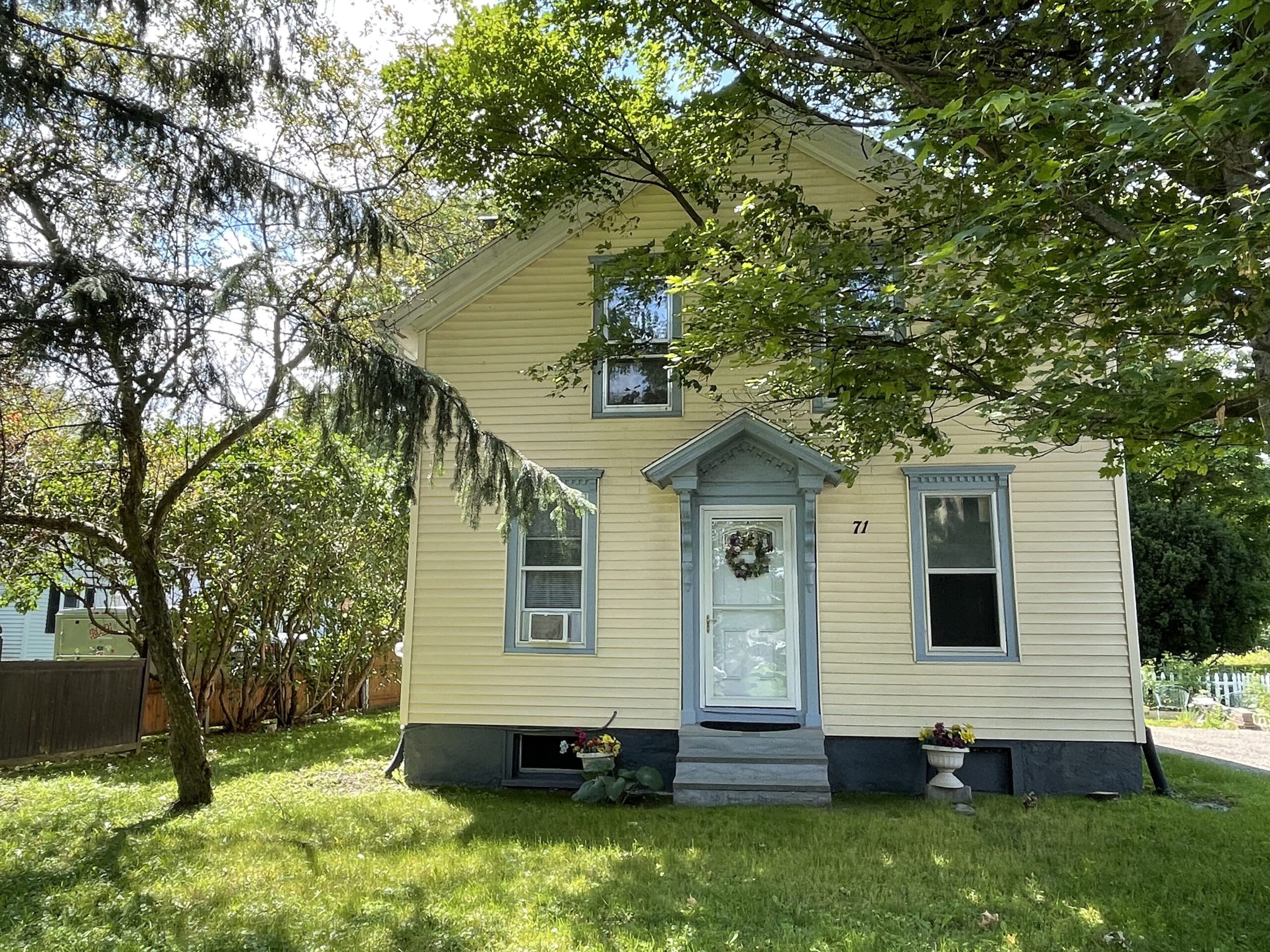 New York Land Quest Village Home with Big Backyard and Large Shed in