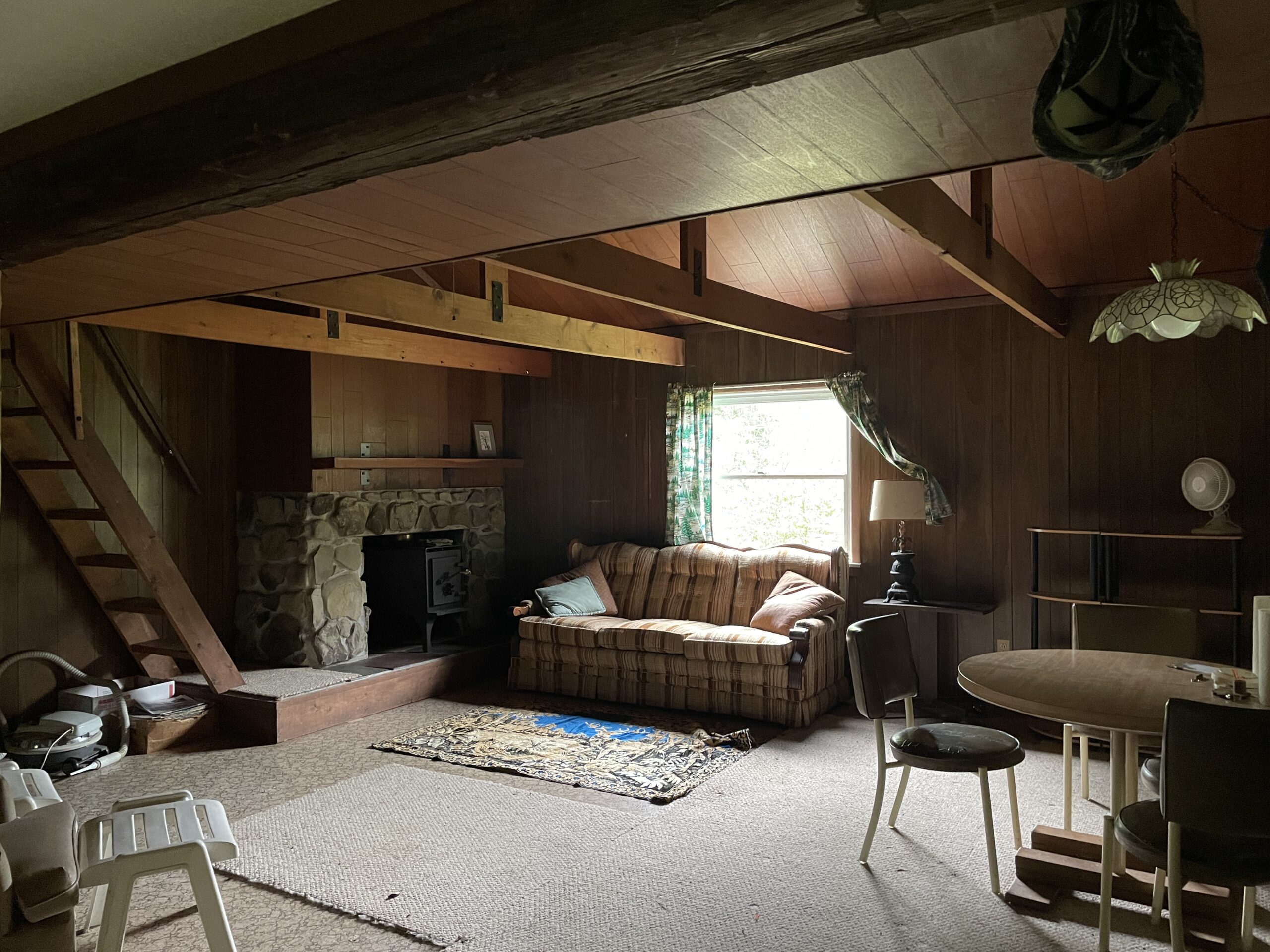 Cabin on 5 acres in Birdsall NY 3346 Old York Drive borders County Land