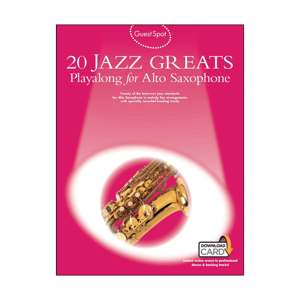 20 Jazz Greats Playalong For Alto Saxophone Nylund & Son