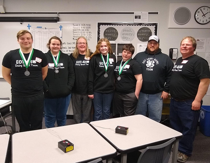 The EOT Sr. team members are Carter Seedorf (Perham), Jaden Gorentz (Vergas), Macey Minten