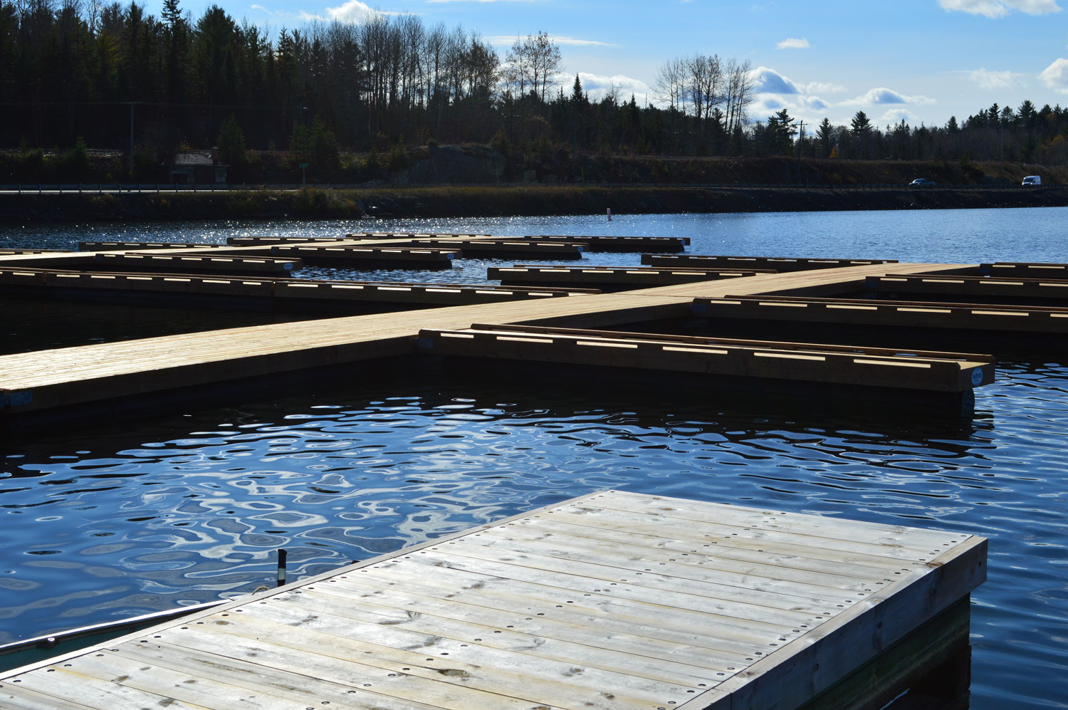 First phase of NyDock installation in Temagami, Ontario HDPE Piping Solutions HDPE Drainage