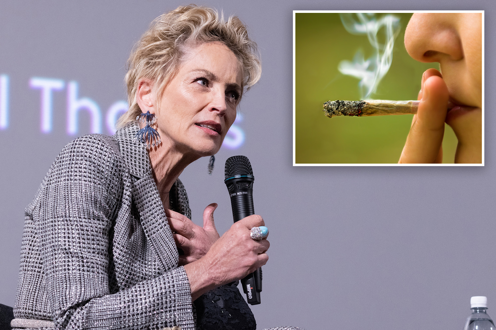 Sharon Stone ‘got sick’ for a month from marijuana withdrawal
