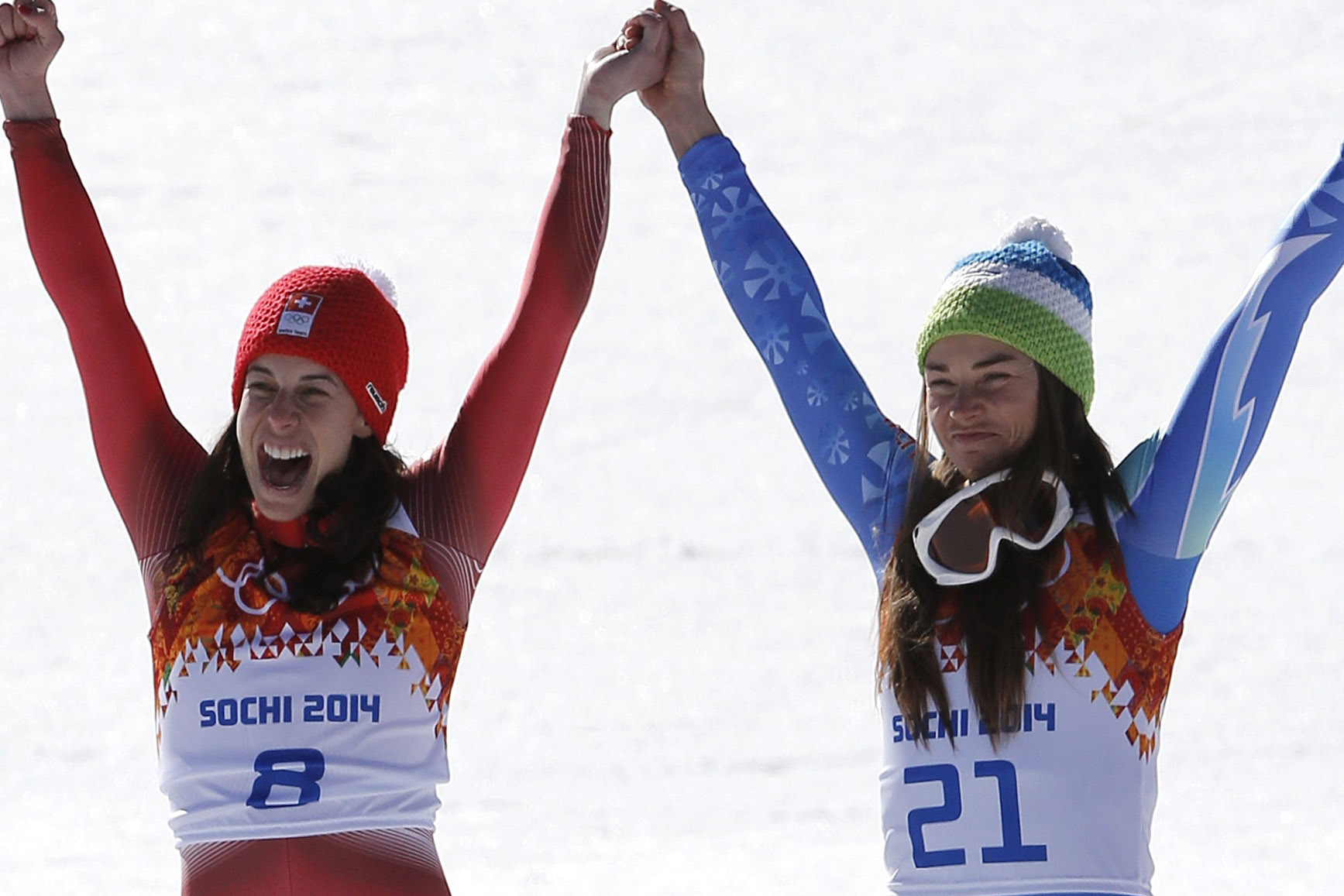 Historic tie for gold in Olympic women’s downhill