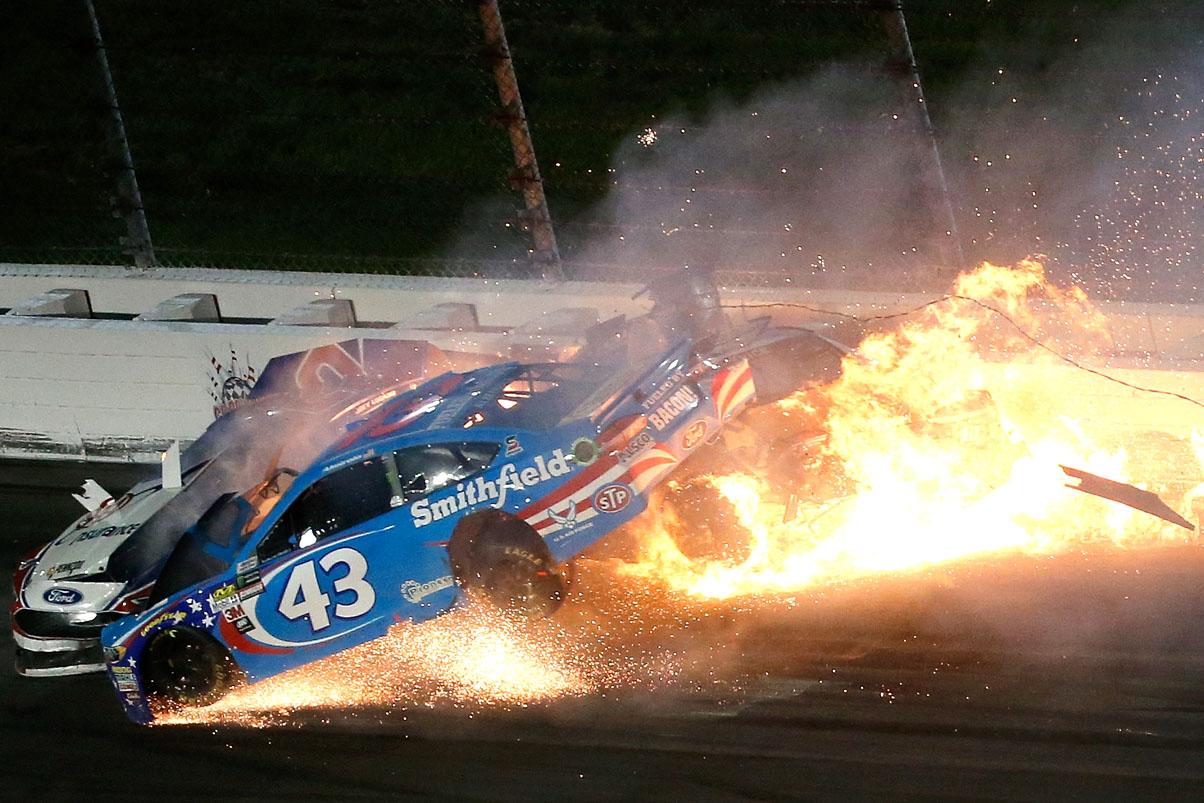 Danica Patrick involved in fiery crash in NASCAR race